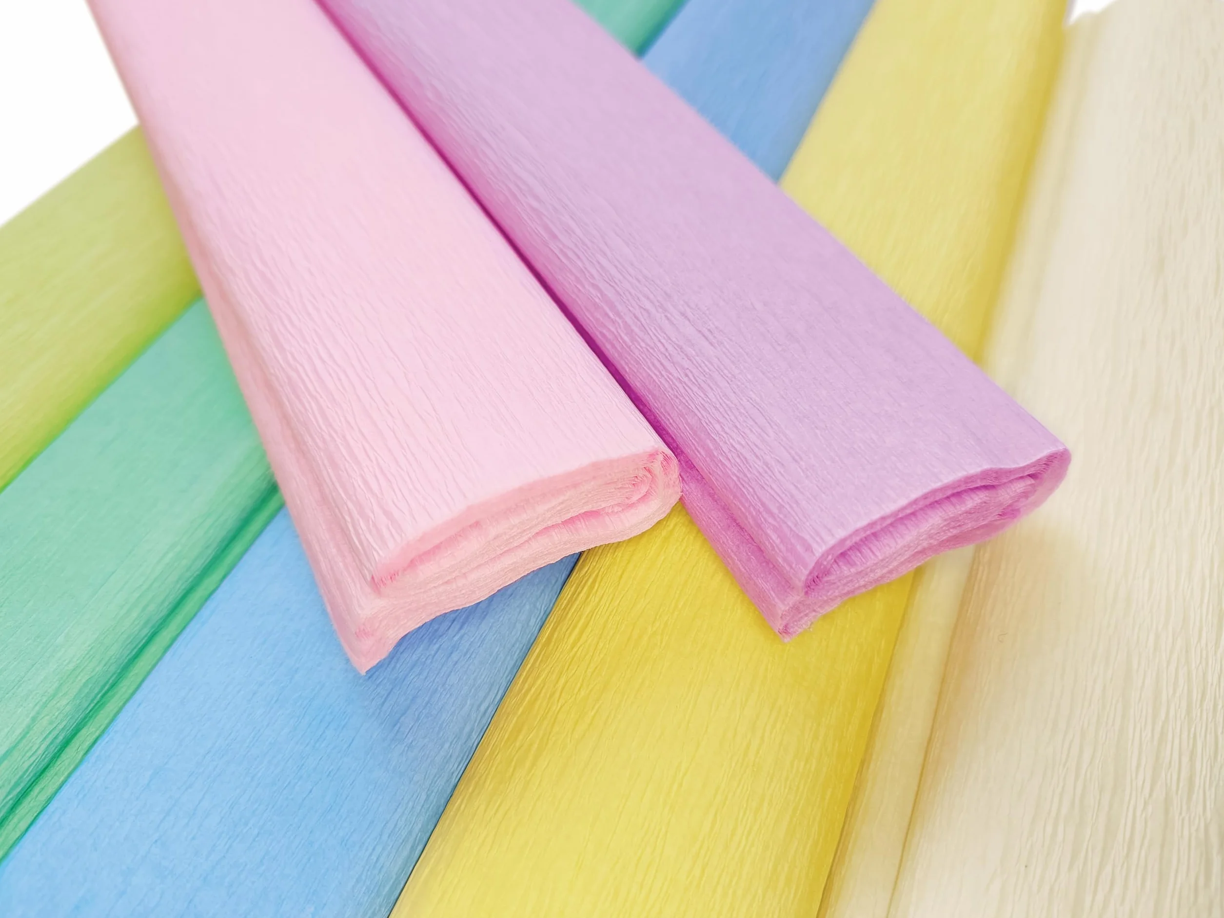 Interdruk Carta Crespa Confezione da 10 Rotoli 25 x 200 cm Colori Pastello