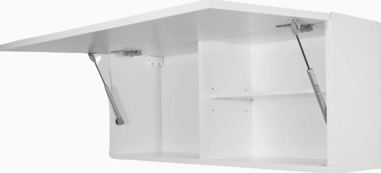 Mobilietto Pensile da Bagno Laura Salvaspazio Mobile da Parete Sospeso Armadietto Pieghevole con Apertura Telescopica Mobilietti con Ripiano, Bianco Opaco, 39 x 90 x 23 cm