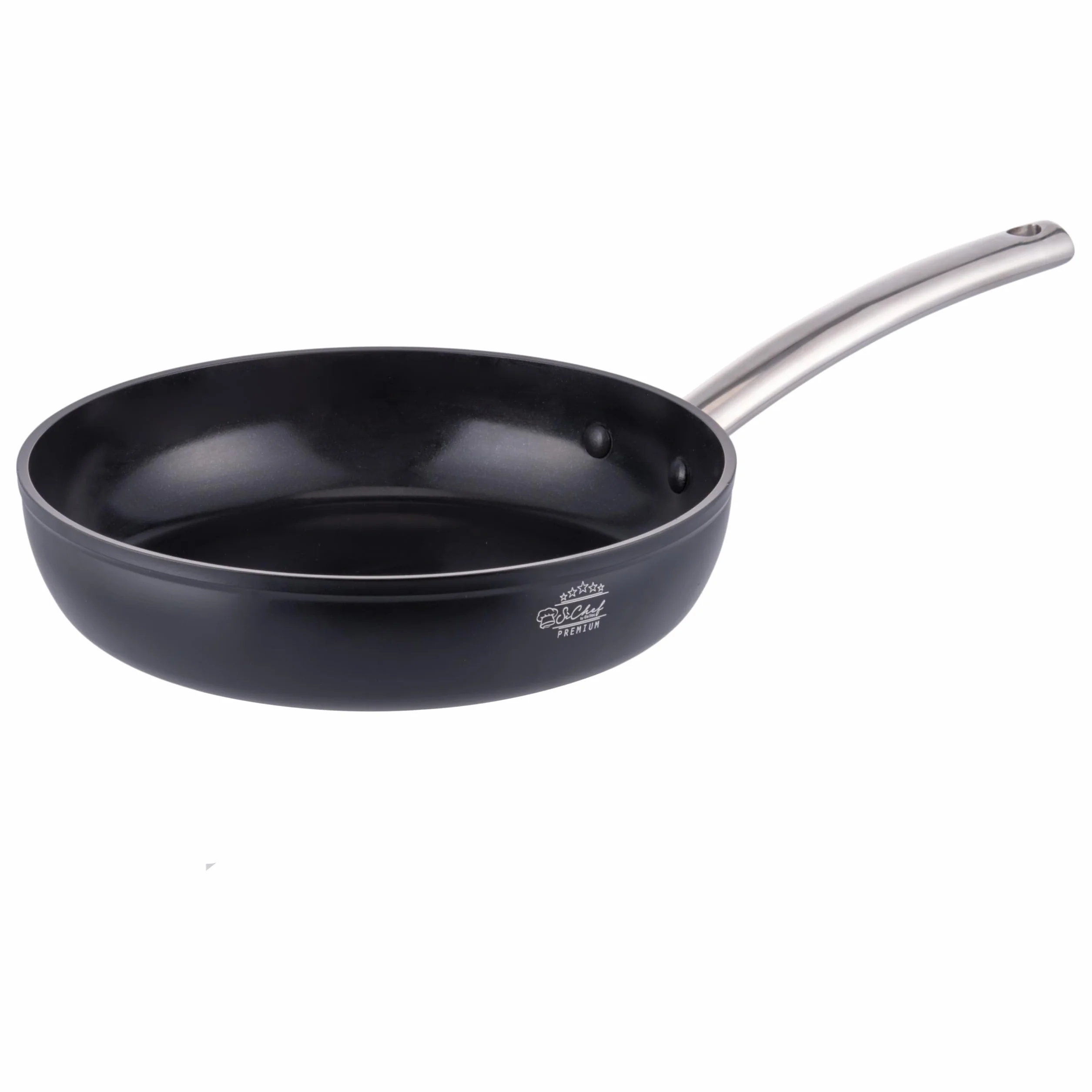 Padella 20 cm in alluminio forgiato, rivestimento antiaderente in ceramica, fondo full induction, SìChef Premium