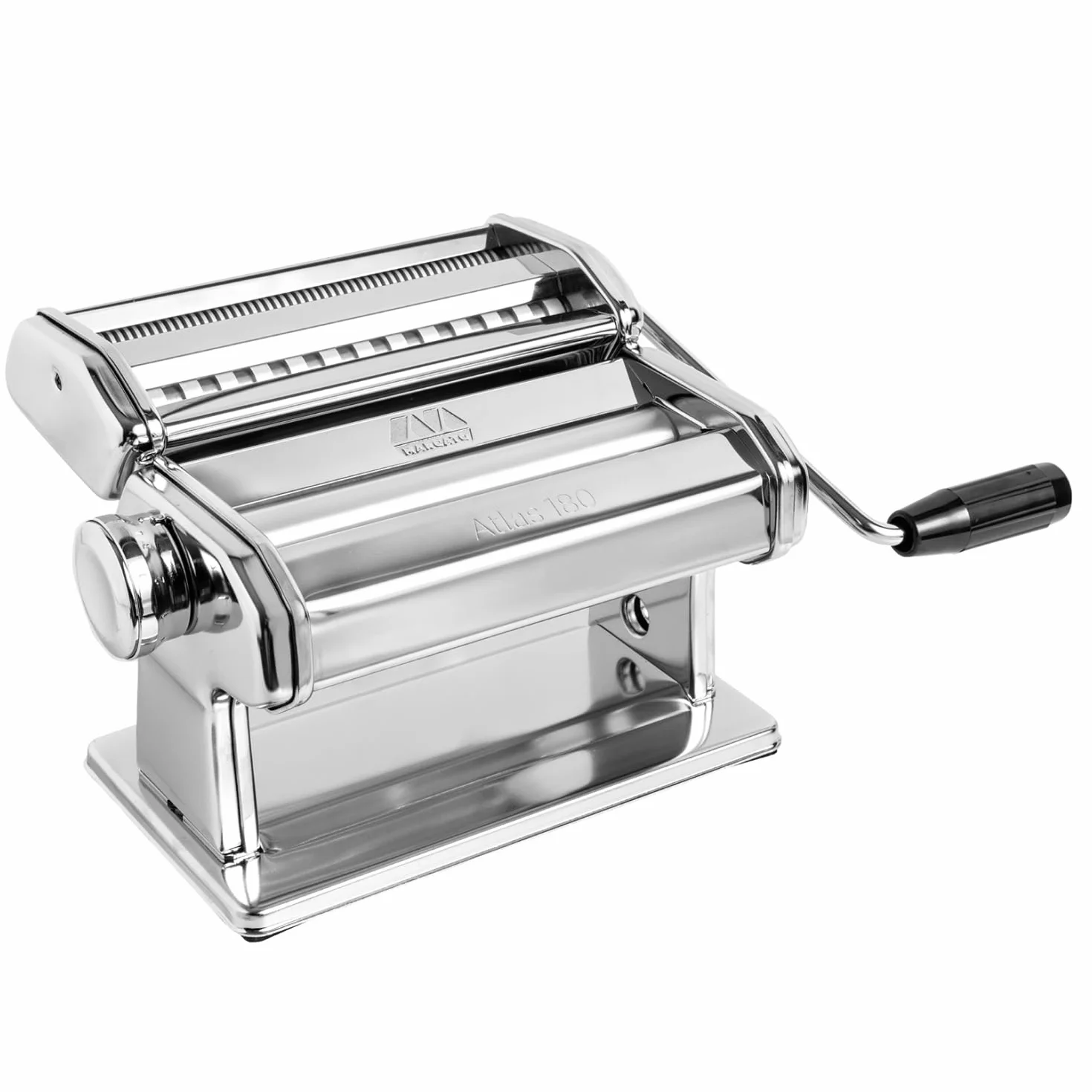 Marcato AT-180-CLS Macchina per Pasta Manuale Atlas 180 Classic, Acciaio Cromato