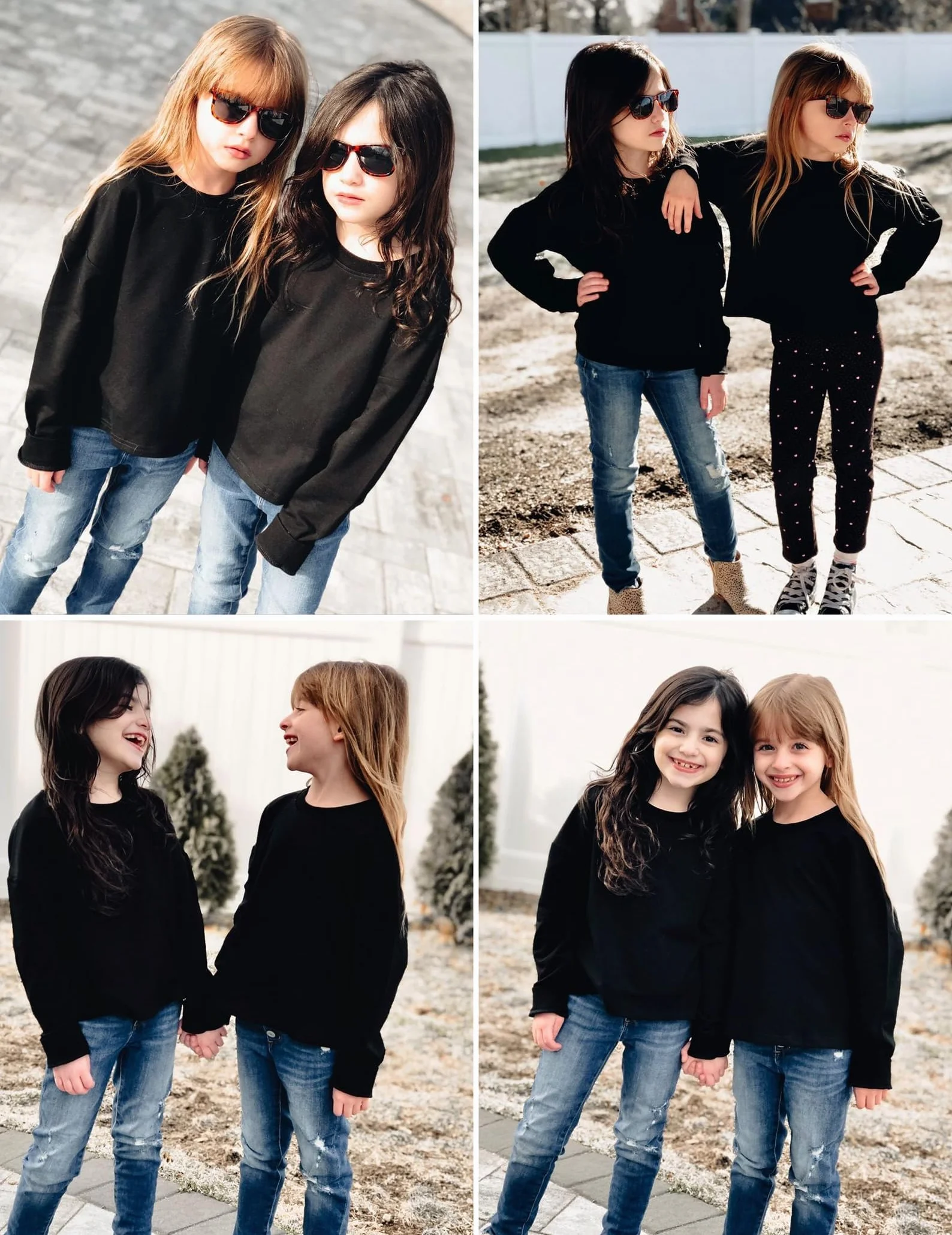 Arshiner Felpa da Bambina a Maniche Lunghe Crop Top in Cotone Girocollo Pullover Top per Bambini 5-12 Anni