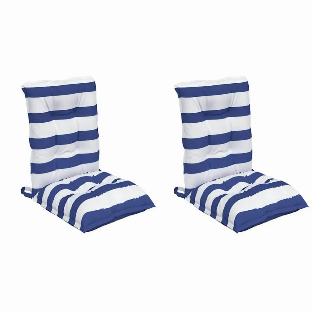 2 cuscini per sedia da giardino, balcone, terrazza, sala da pranzo, ufficio, in tessuto Oxford, impermeabile, antiscivolo, con lacci e elastici