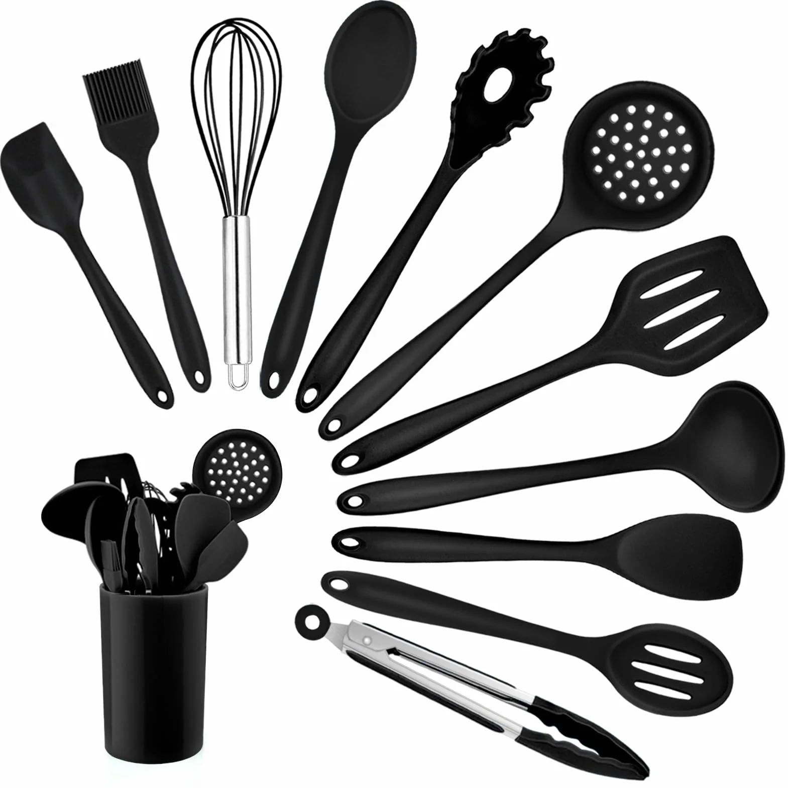 Homikit 12 Pezzi Utensili Cucina Silicone