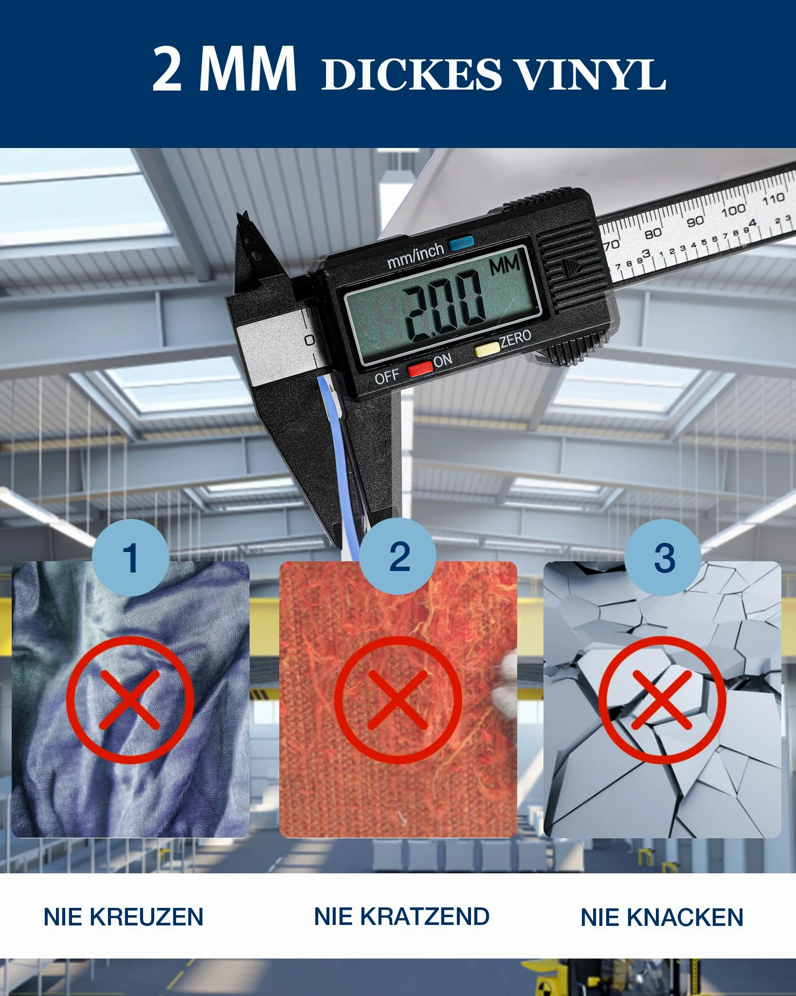 Kit di strisce trasparenti per tende (1 x 2 m) con 6 strisce trasparenti (20 x 200 cm), 2 mm di spessore, tenda superiore per porte di magazzini, negozi, sale frigorifere, garage