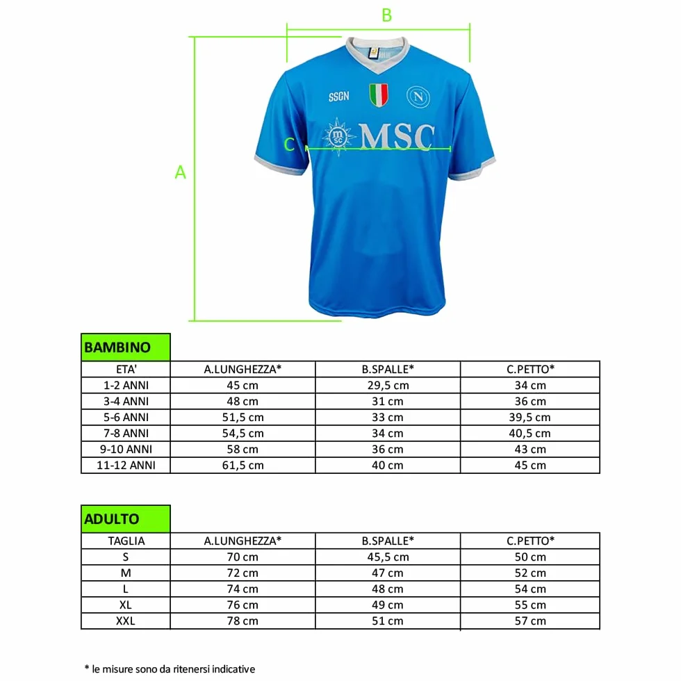 SSC Napoli Replica Maglia Home Kit