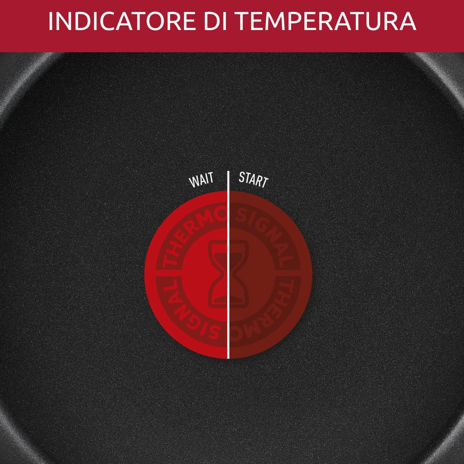 Lagostina Edera Set 2 Padelle Antiaderenti 24/28 cm Rivestimento Titanio Cottura senza Grassi Gas Thermo-signal