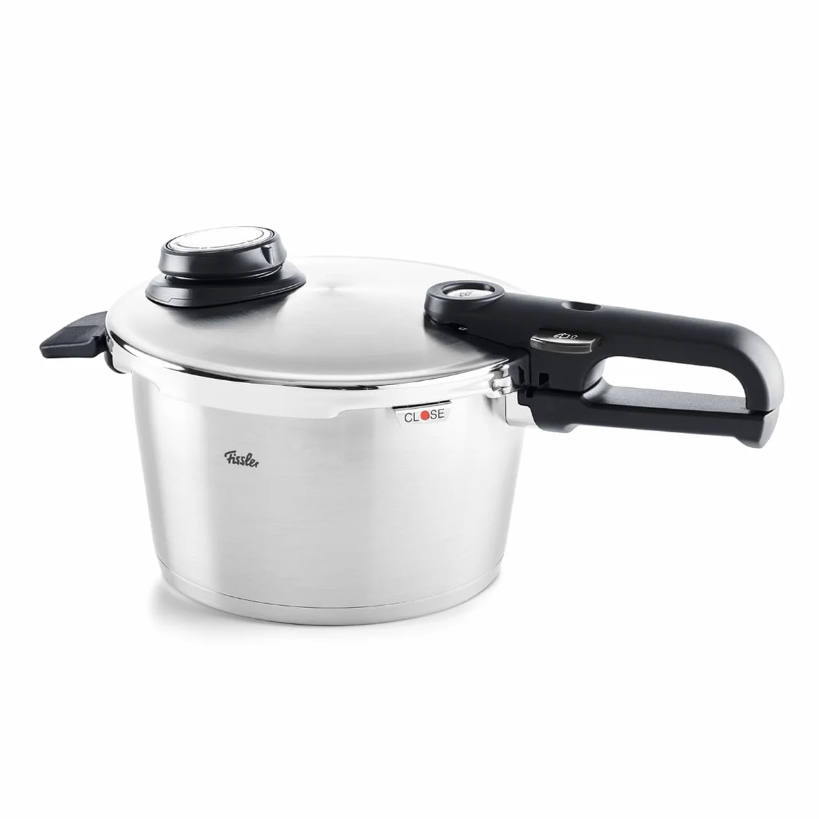 Fissler Vitavit Premium Pentola a pressione in acciaio inox 4.5 L, 22 cm, 4 livelli di cottura, incluso inserto, adatta a fornelli a induzione