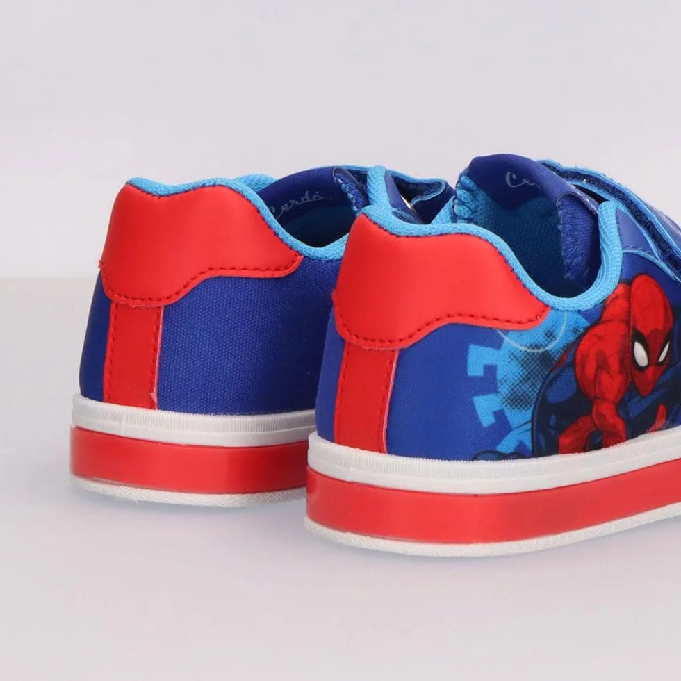 CERDÁ Life's Little Moments Zapatillas con Luces Spiderman Loneta Infantil Suela PVC para Niño Y Niña