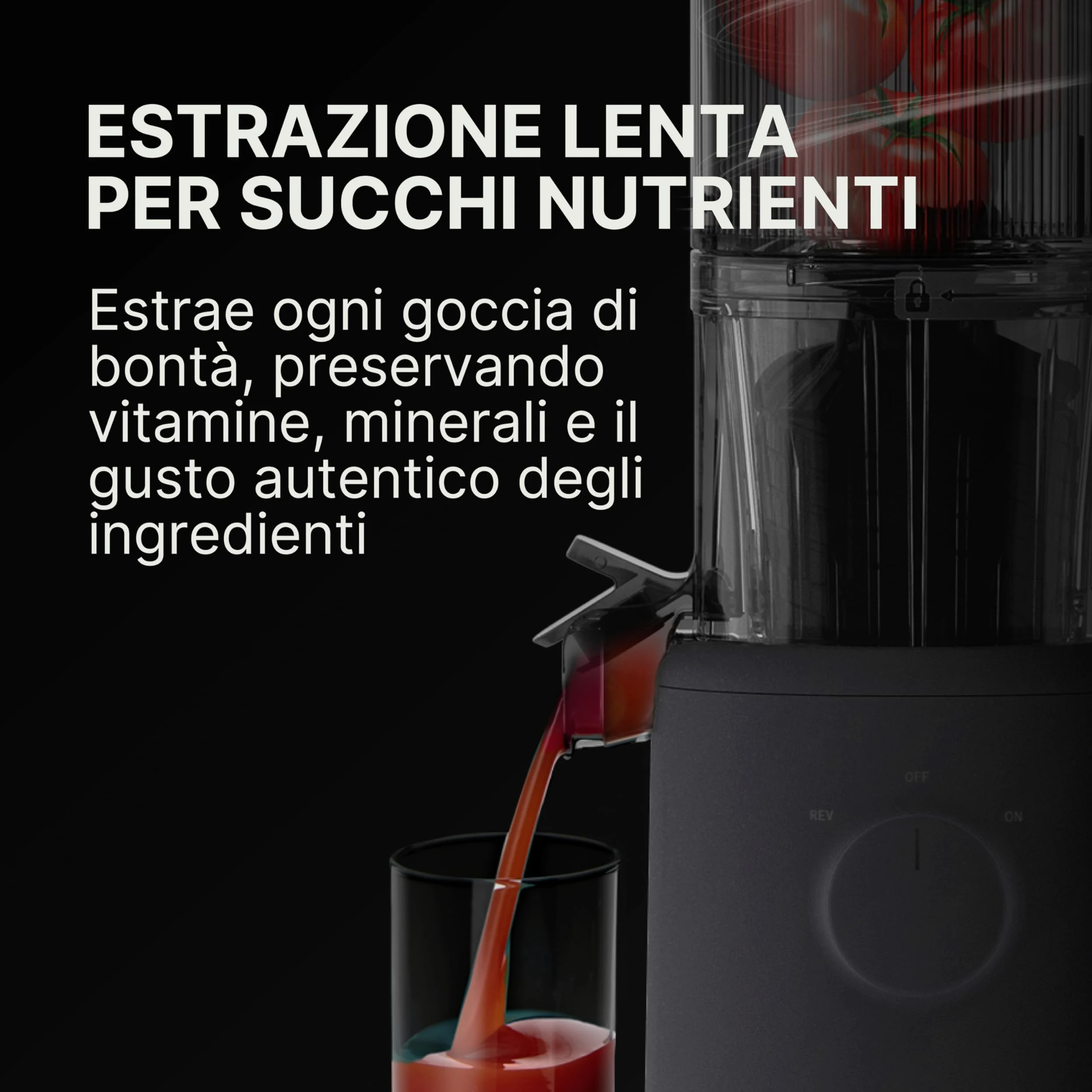 HUROM | Estrattore di succhi | Estrattore per succhi di frutta e legumi | H310A | pressa a freddo | motore silenzioso | facile da pulire | design compatto | 220ml | 100 Watt | Senza BPA (Charcoal)