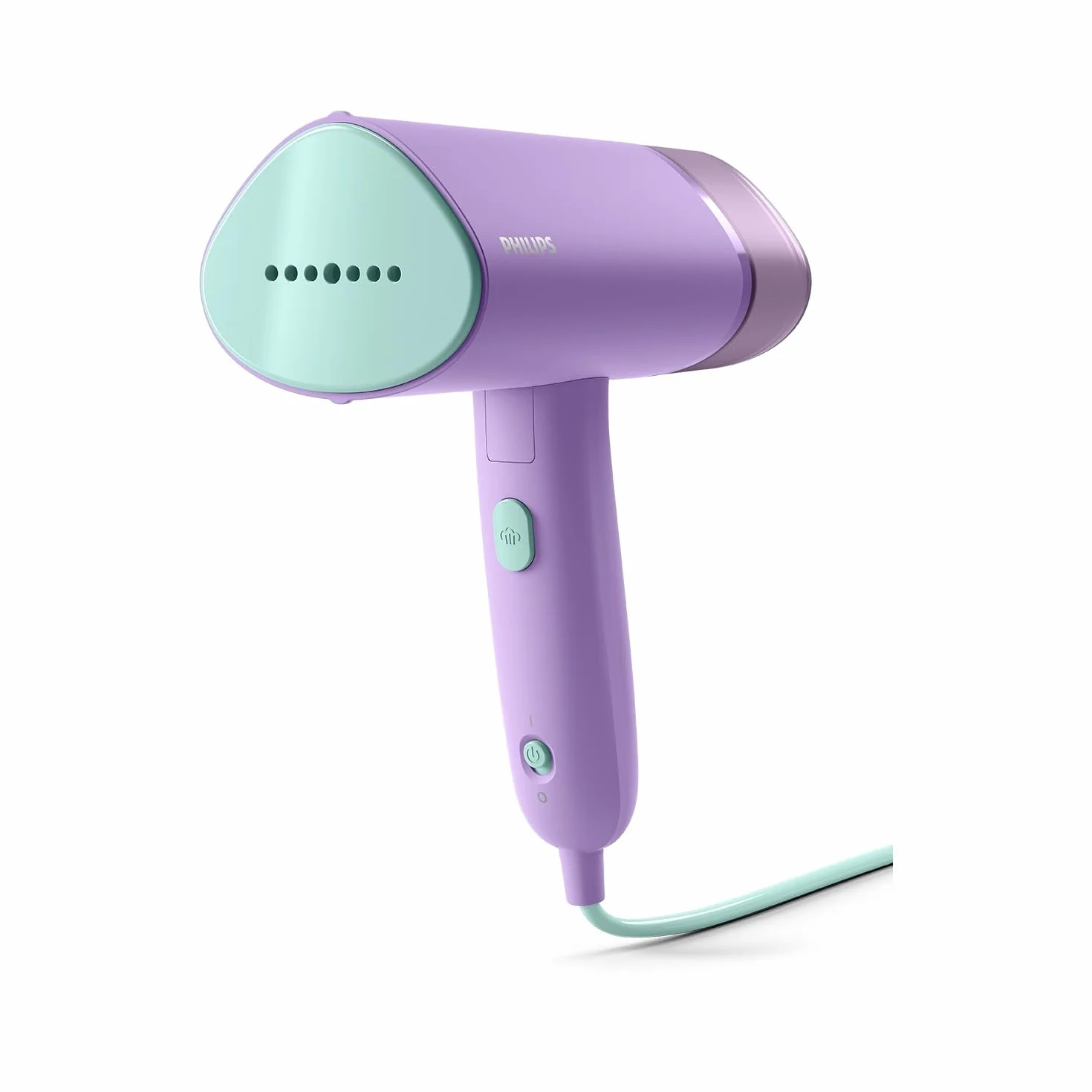 Philips Serie 3000 Stiratrice verticale a vapore,1000 W, 20 g/min di vapore, Serbatoio dell'acqua estraibile da 100 ml, Piastra in plastica, Custodia inclusa, solo 630g di peso, viola (STH3010/30)