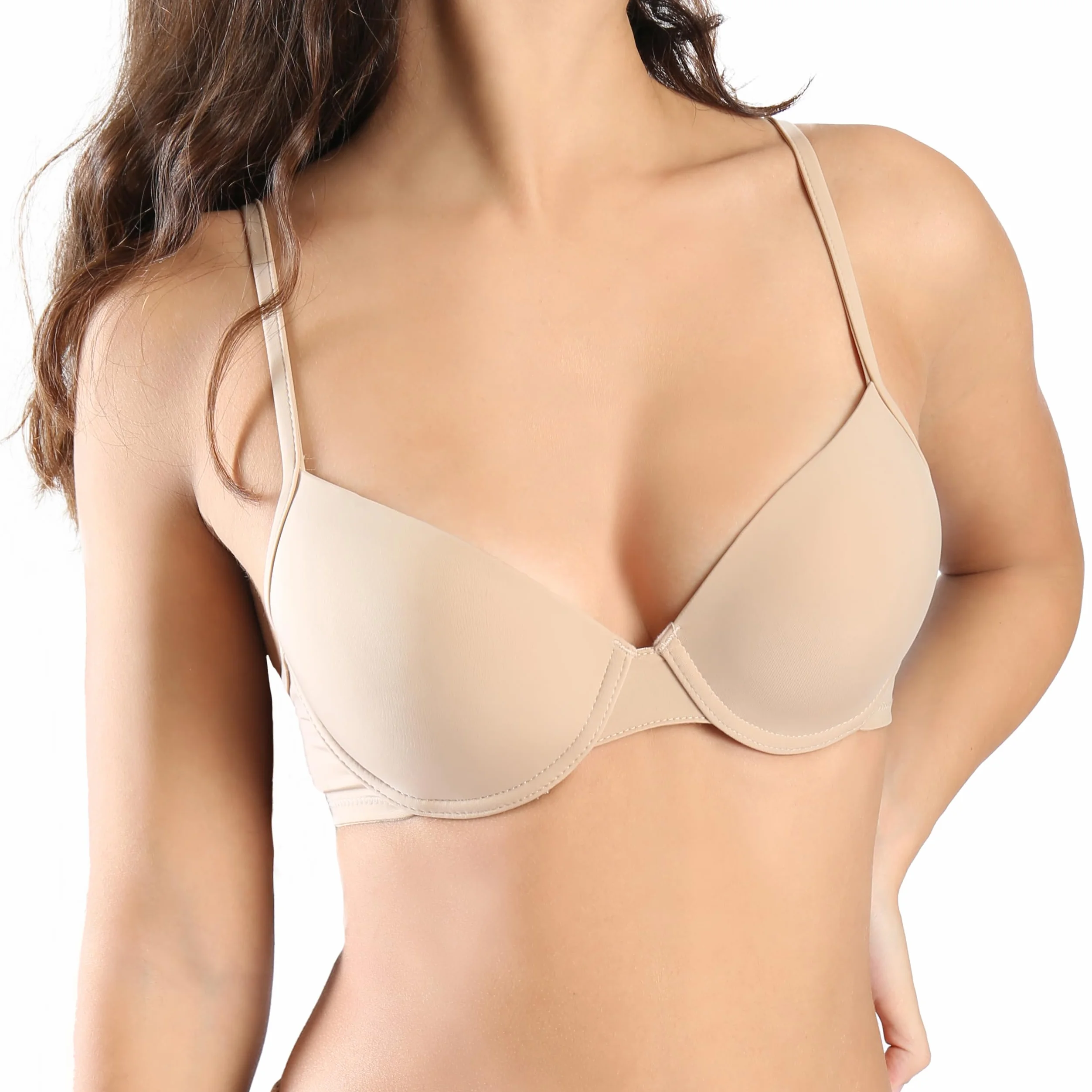 Cotonella Reggiseno Manuela Morbida Microfibra Stretch Coppe Imbottite Preformate Ferretto Spalline Regolabili