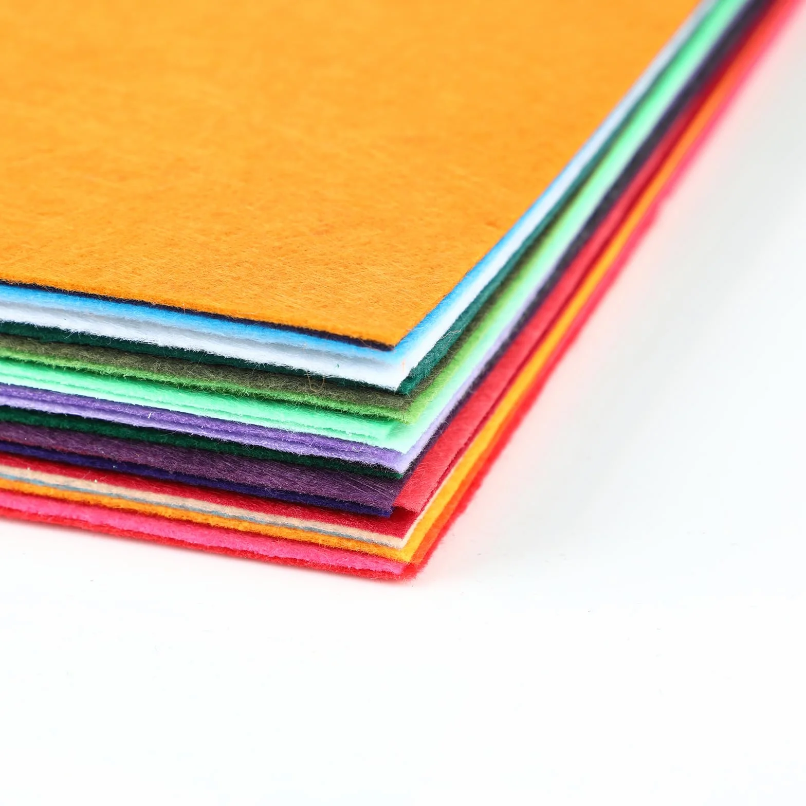 Set di Fogli di Feltro Colorati per Artigianato, 40 Colori, A4 (210mm x 297mm) - Adulti e Bambini