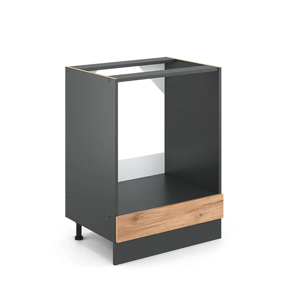 Vicco Mobile per forno da incasso R-Line, Rovere dorato, 60 cm senza piano di lavoro, per la libera combinazione all'interno di sistemi cucina modulari