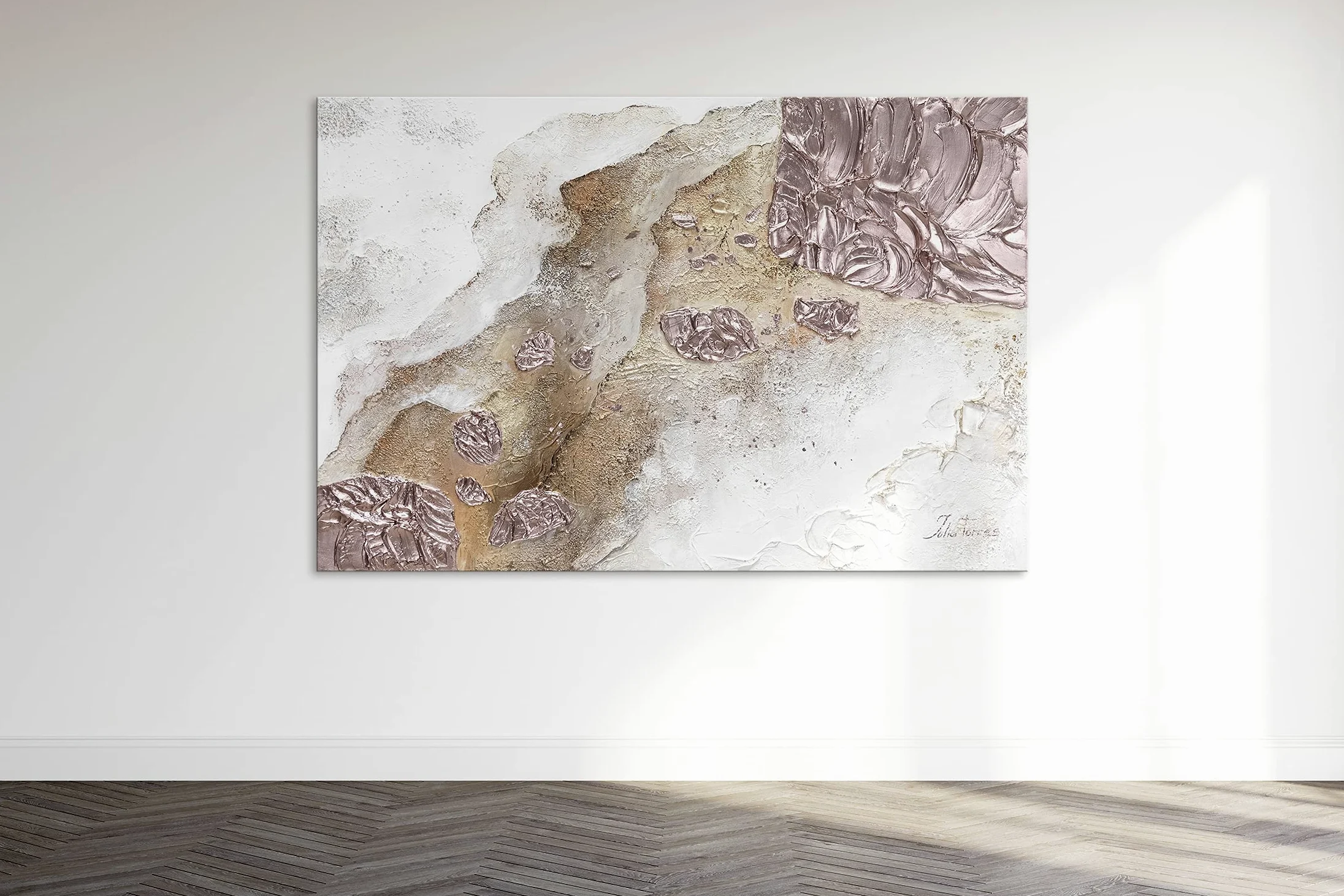 YS Quadro dipinto a mano «Eternità» | Quadri moderni su tela Art Quadri soggiorno dipinti a mano | Pittura dipinta a mano | Quadri moderni su tela