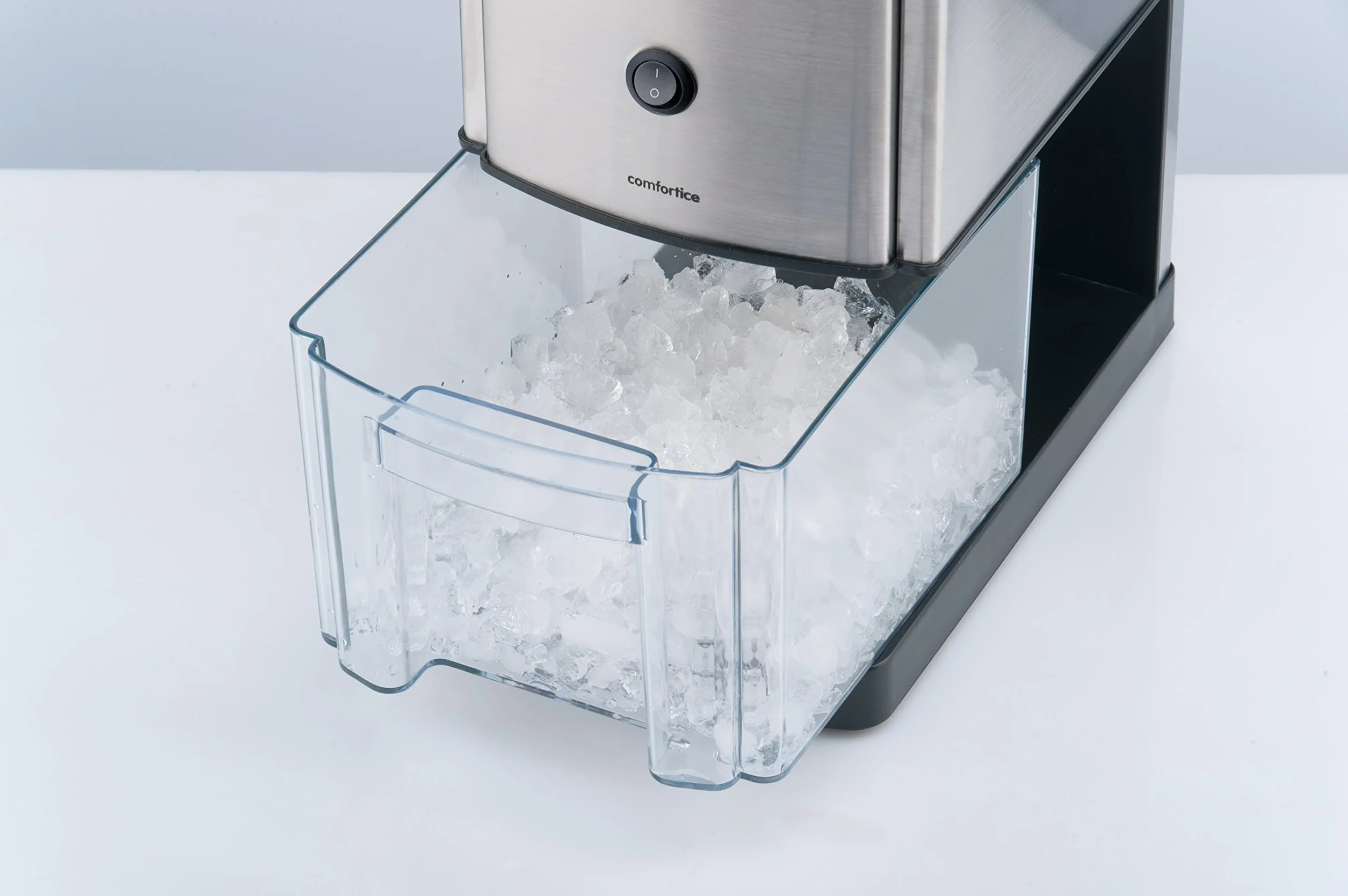 Gastronoma Tritaghiaccio in acciaio inox ideale per bibite, cocktail o preparazione di dessert freddi,1 kg di ghiaccio tritato al minuto, capacità 3 litri, 80 watt