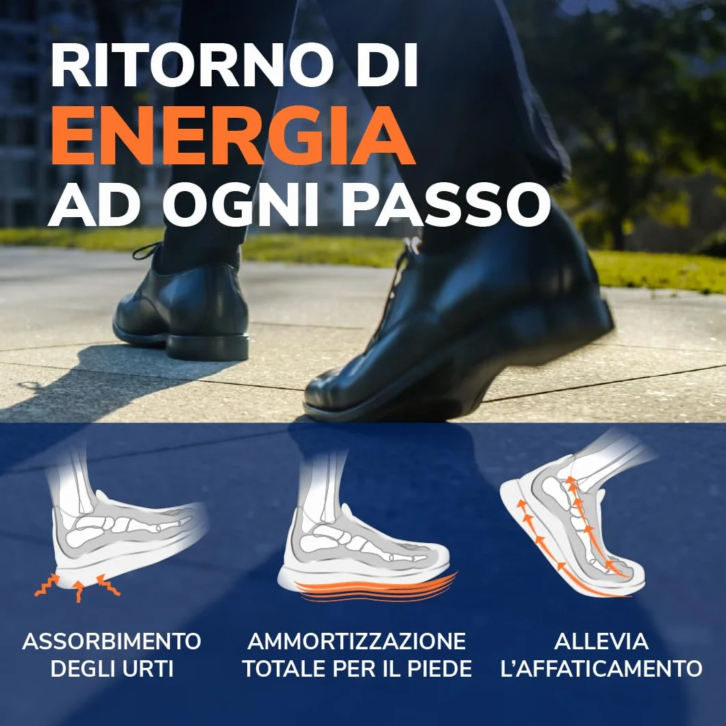Dr. Scholl’s Advanced Pain Relief Solette Ortopediche Uomo/Donna, Supporto Arco Plantare, Ammortizzazione Fino 150 kg