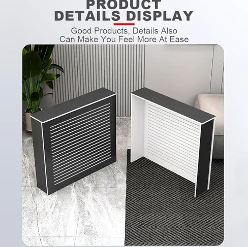 Copertura organizer per termosifone, in legno, moderna, per dissipazione del calore, design traspirante, per ufficio, soggiorno, camera da letto, corridoio