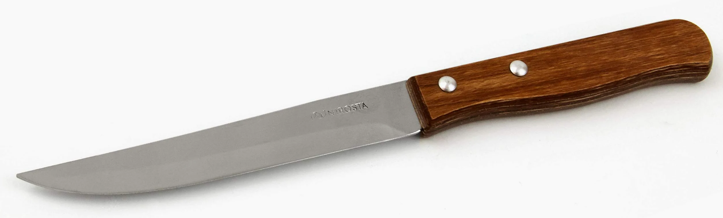Nirosta FACKELMANN Coltello multiuso con lama in acciaio inox affilata manico legno pressato packawood, 22 x 2 cm, 1 pezzo