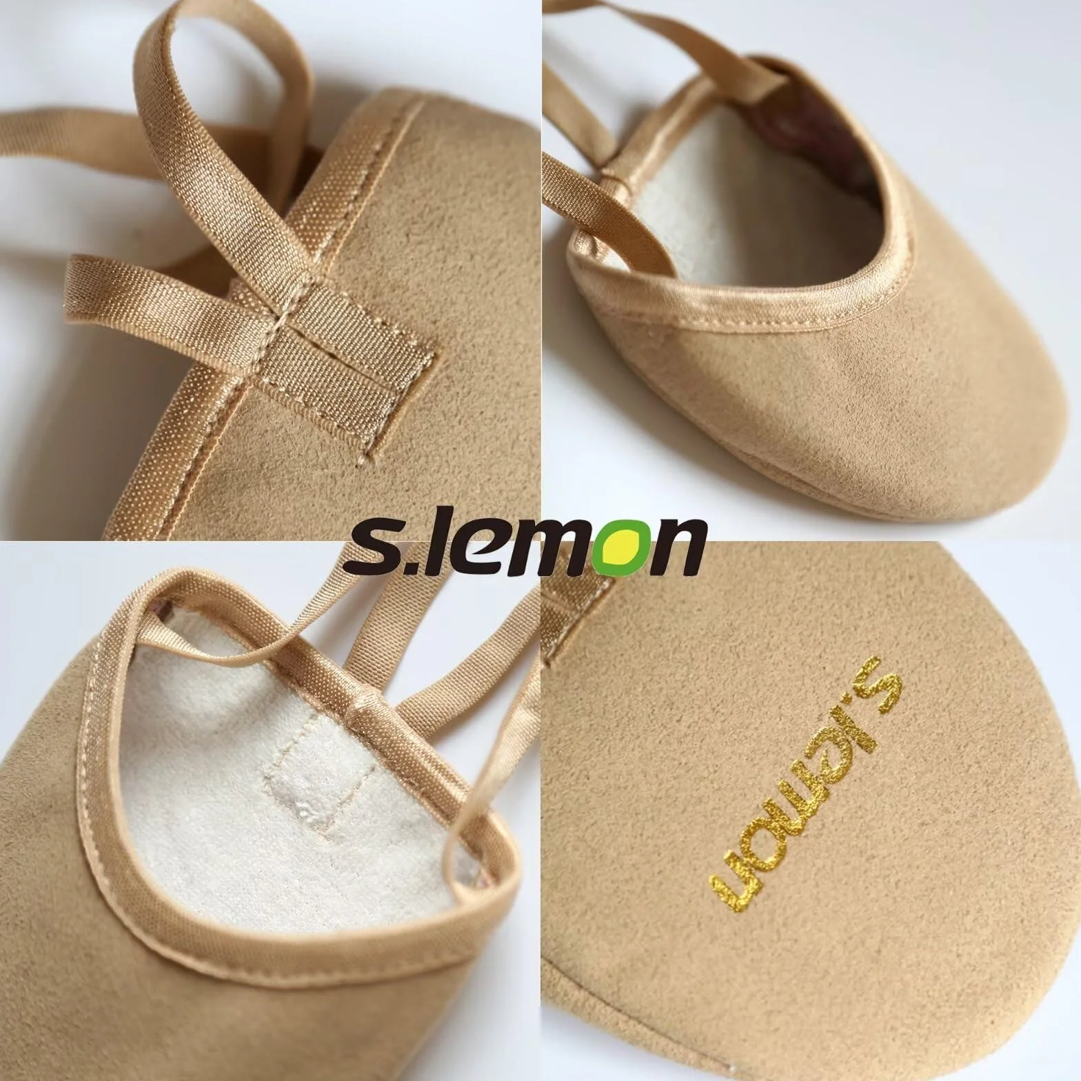 Mezze Scarpette da Balletto Materiale Vegano Scarpe da Ginnastica Artistiche Ritmiche