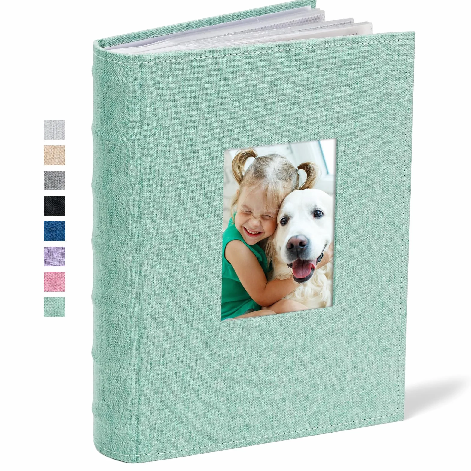 Vienrose Album Foto 10x15 cm 300 Tasche, Album Fotografico in Lino Con Copertina Cornice Grande Capacità per Matrimonio Famiglia Bambini Vacanze