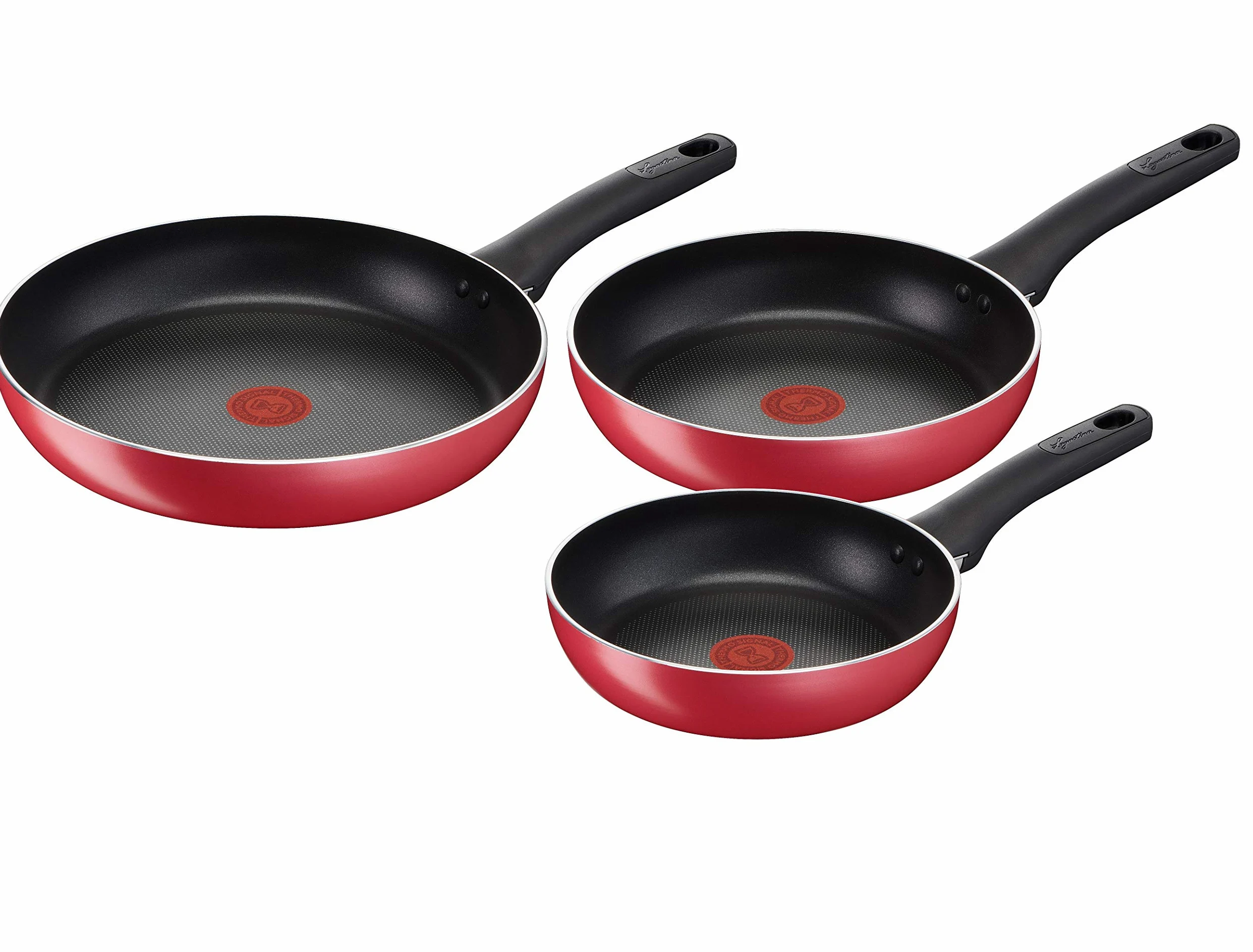 Lagostina Cucina Mediterranea Set di Padelle Antiaderenti in Alluminio Ø 20/24/28 cm, 3 Pezzi & Cucina Mediterranea Casseruola Fonda Antiaderente in Alluminio Ø 18 cm
