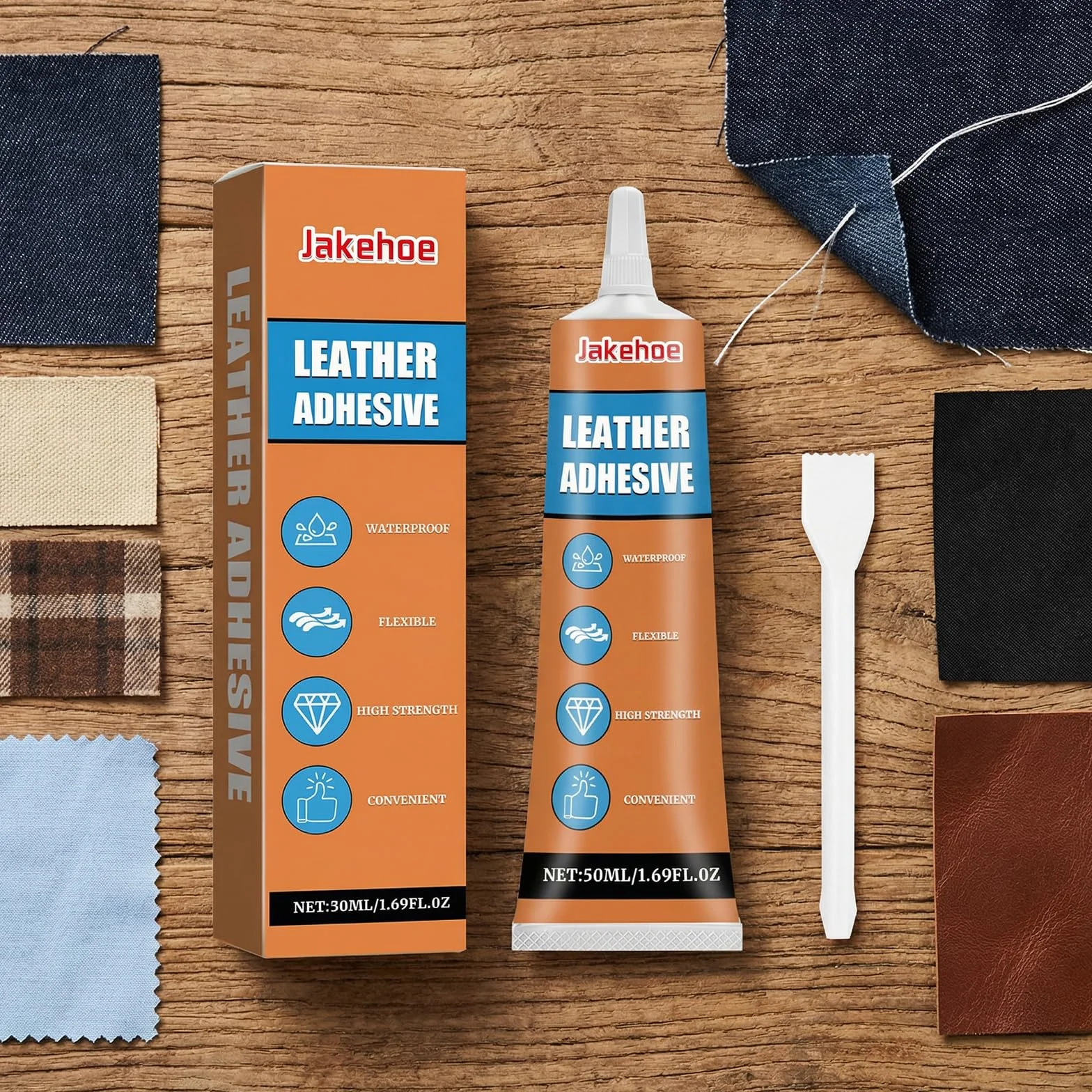 Colla per Pelle Extra Forte, Balsamo Cuoio Qualità Superiore, Kit Pulizia Premium Divani e Mobili, Kit Riparazione Pelle e Vinile