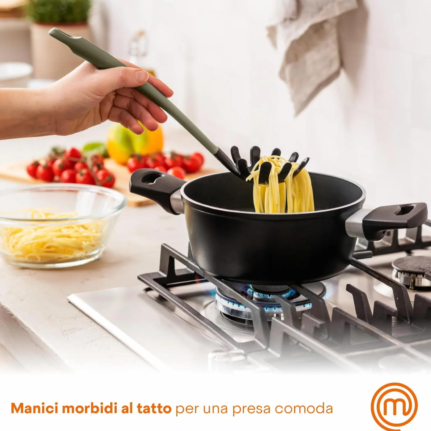 MasterChef Zestaw Antygraffiowy Odporny na Ciepło, Szary