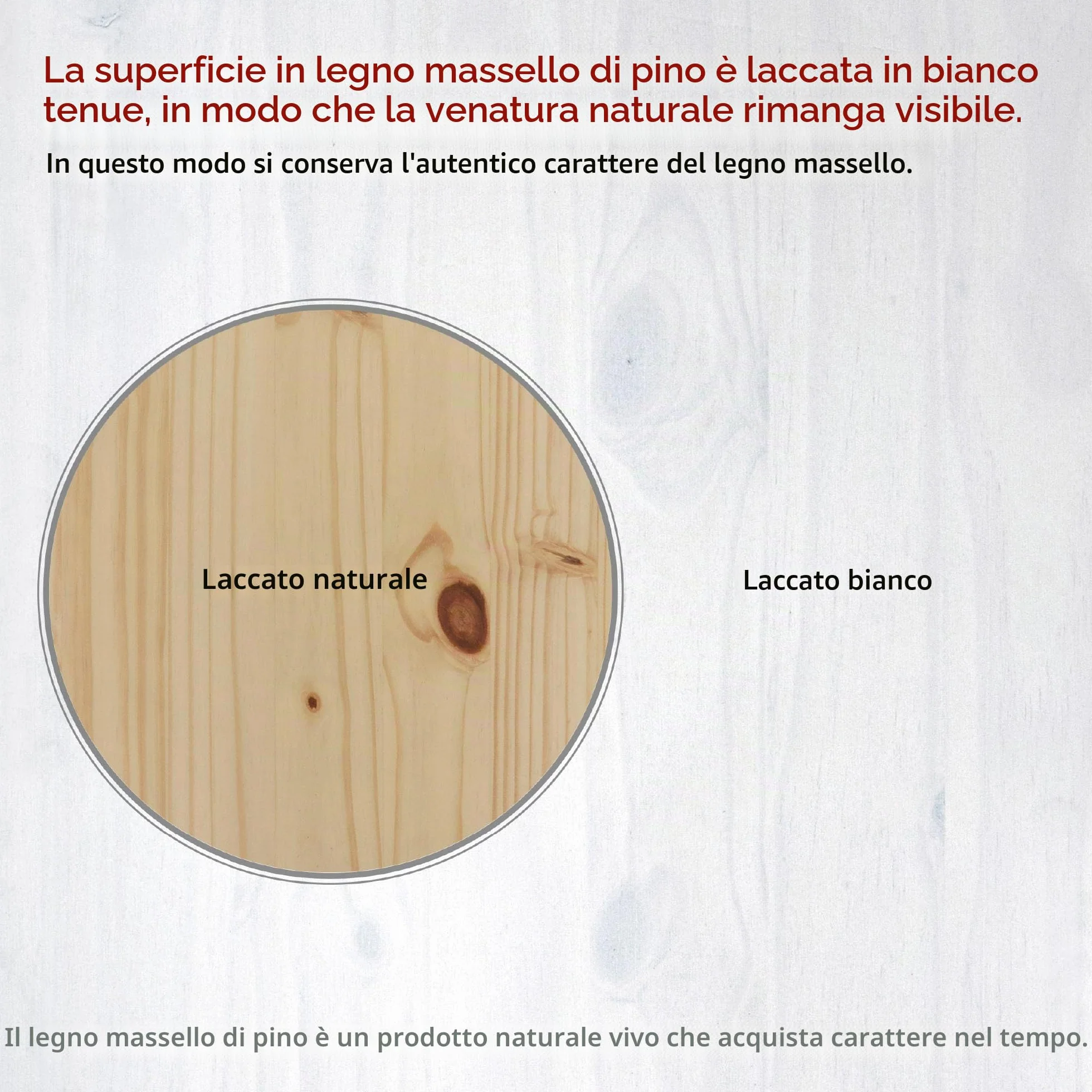 Piedistallo mobile con 6 cassetti Legno di pino massiccio Laccato bianco 35 x 40 x 65 cm Simon