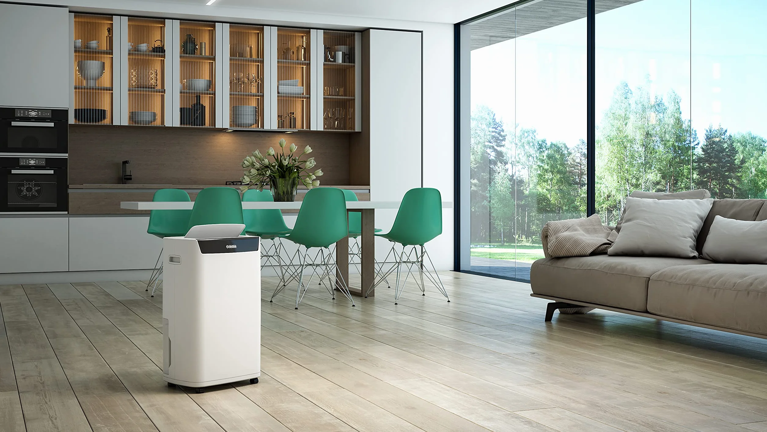 Olimpia Splendid Aquaria S1 24P Deumidificatore 24 L, Tripla Filtrazione HEPA, Wi-Fi Integrato