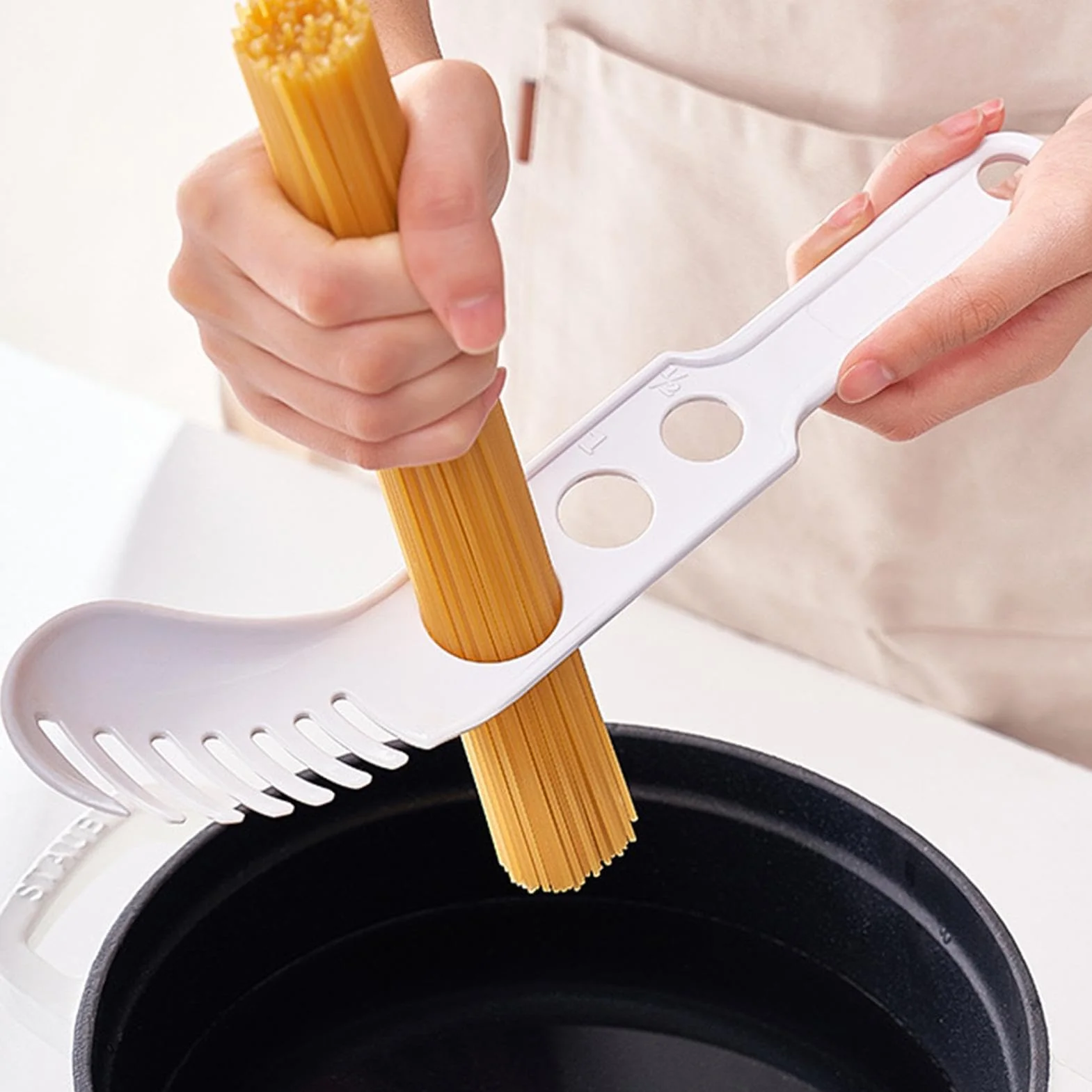 Strumento Per Misurare Gli Spaghetti | Strumento Mestolo Per Pasta Per Il Controllo Delle Porzioni Per Cucinare | Cucchiaio Dosatore Per Spaghetti, Pinza Per Spaghetti Per Pasta, Utensile Da Cucina Pe