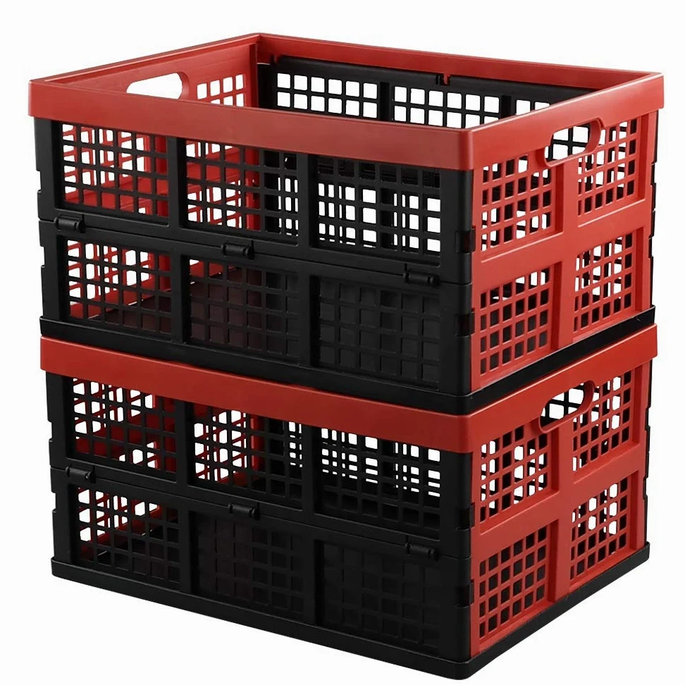 Hespapa Cassette Pieghevoli In Plastica, 35 L, 2 Confezioni