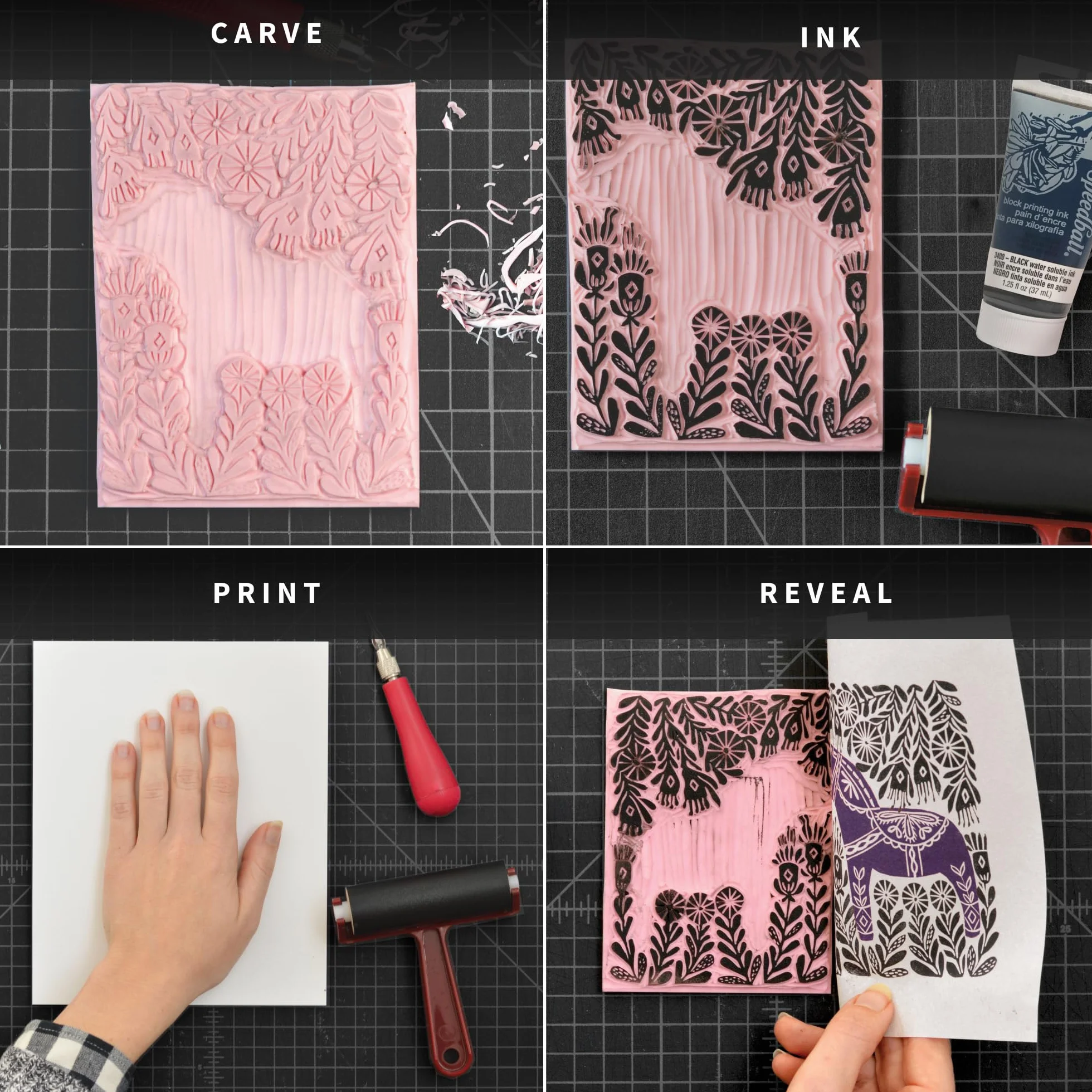 Speedball Kit per Principiante Blocco per Stampa Super Value