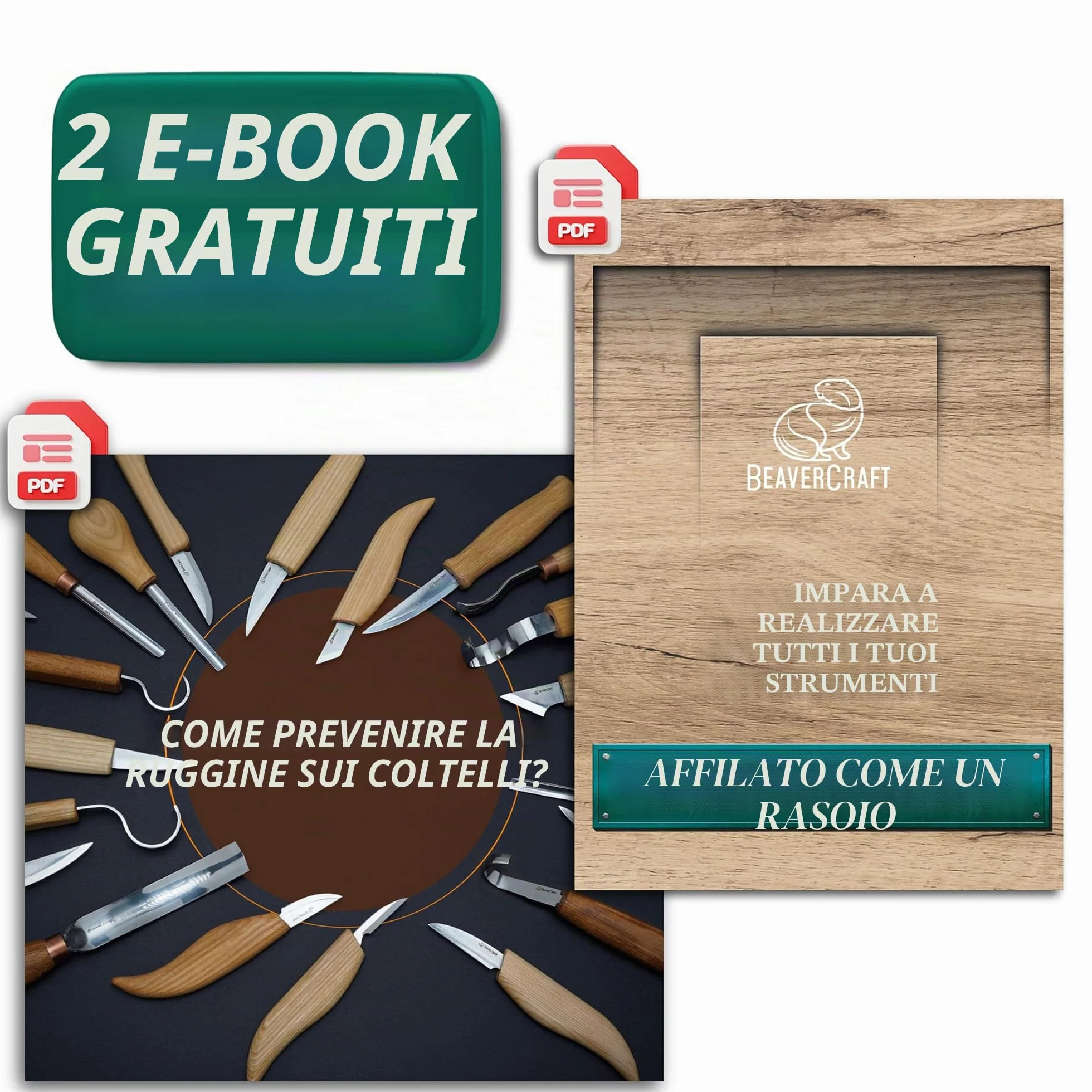 BeaverCraft S15 - Kit per intaglio del legno, set di strumenti per intaglio del legno, kit di coltelli da intaglio, set di coltelli da intaglio, per principianti