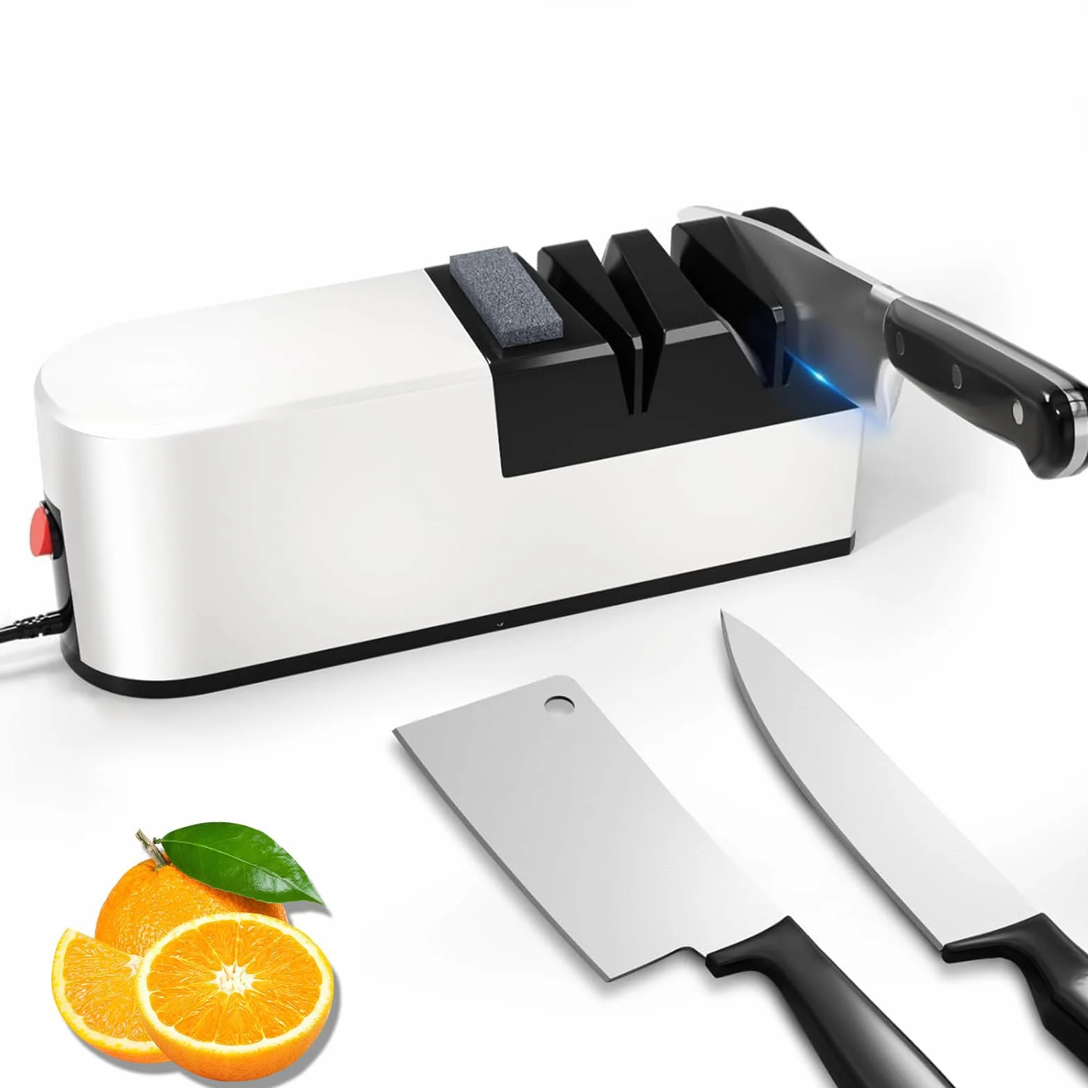 Affilacoltelli Elettrici 3 in 1 Professionale Diamanti per Cucina