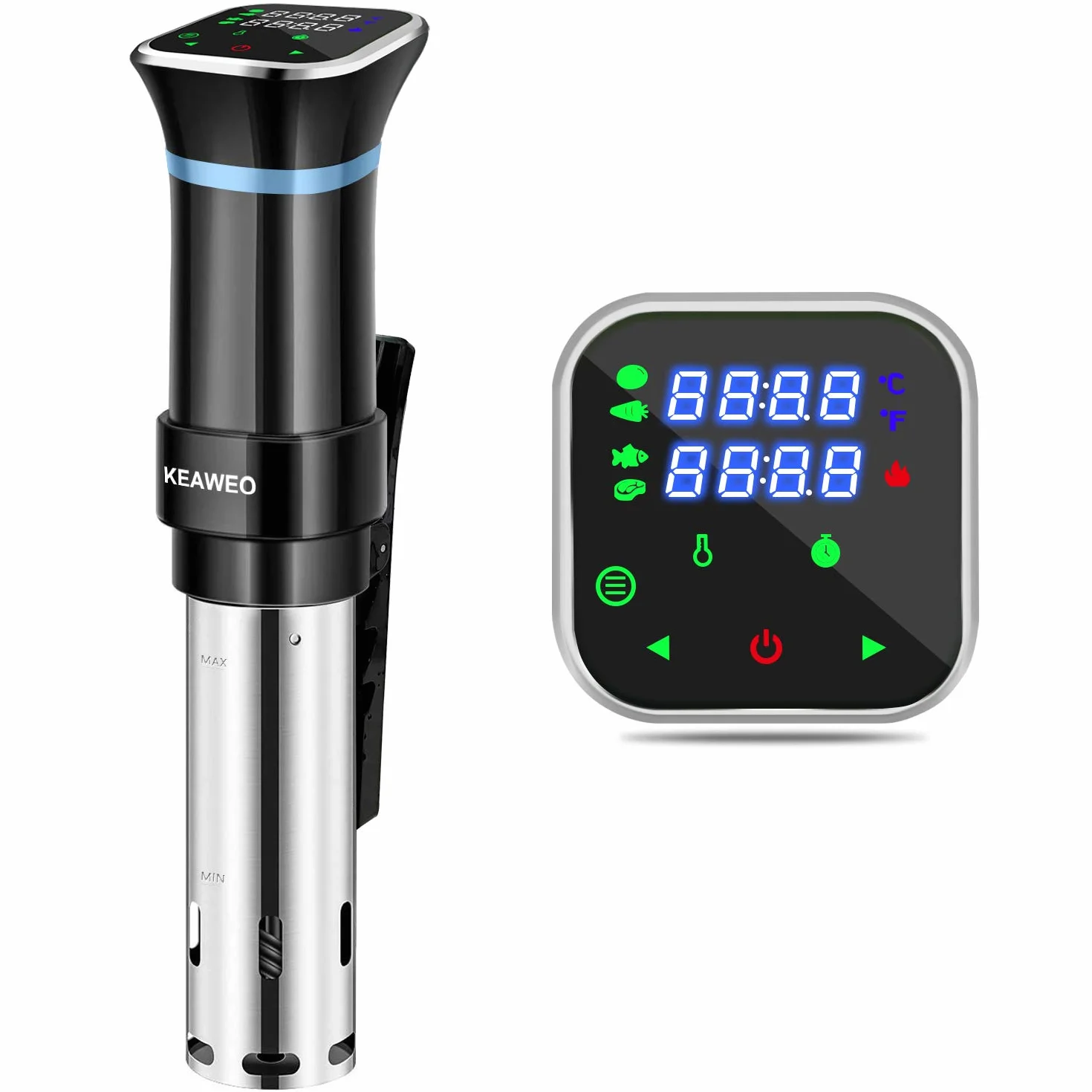 Sous Vide 1100W Slow Cooker Circolatore Termico Termocircolatore a Immersione Display Touch LCD