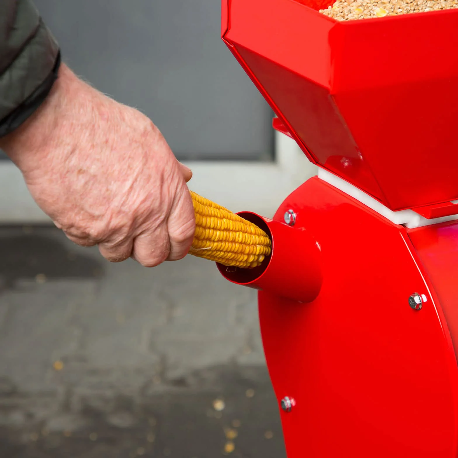 EBERTH Mulino elettrico per cereali con potente motore da 1100 watt, portata 240 kg/h, macina con lama affilata in acciaio inox, quattro setacci e base, frantumatore per cereali