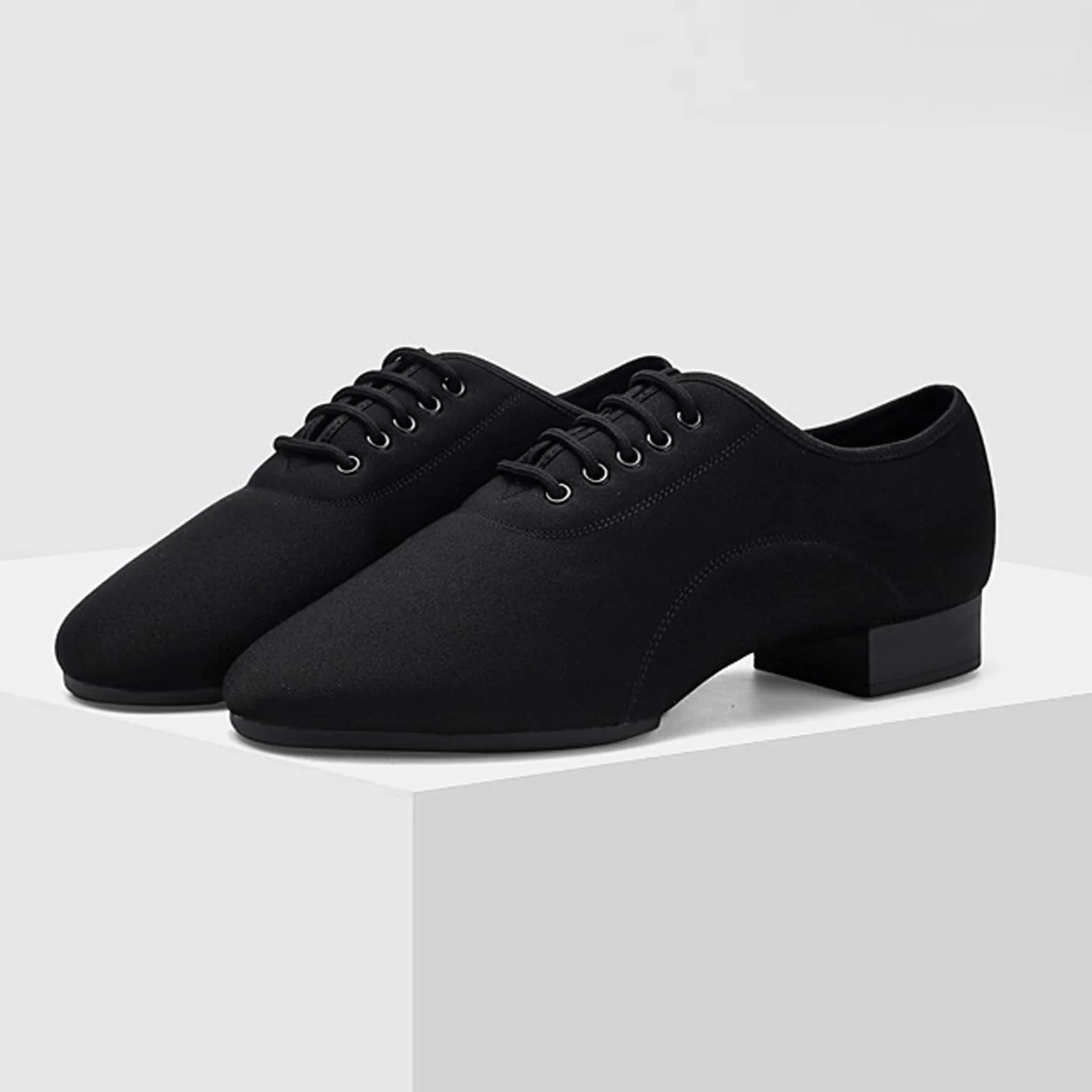 Scarpe da Ballo Uomo Salsa Latino Tango Stringate Nero Comfort