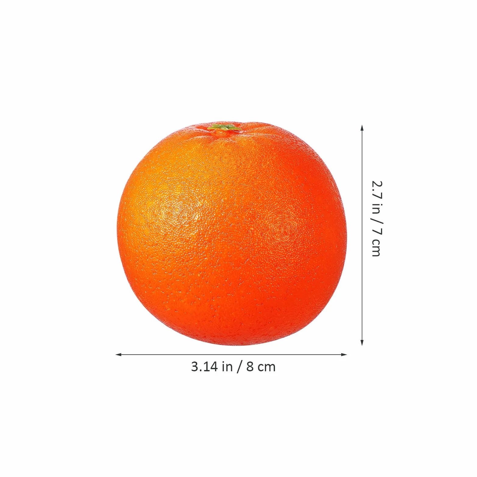 Arancia Finta in Schiuma Simulazione Realistica 6 Pezzi, Decorazioni Frutta Artificiale per Casa