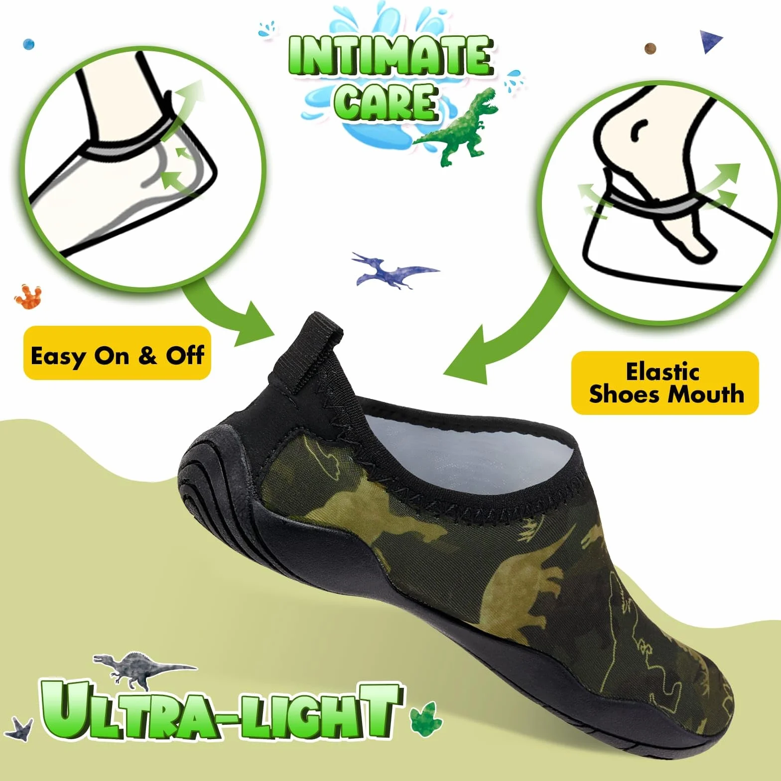 Scarpe da Acqua per Bambini Suola Spessa Maglia Morbida
