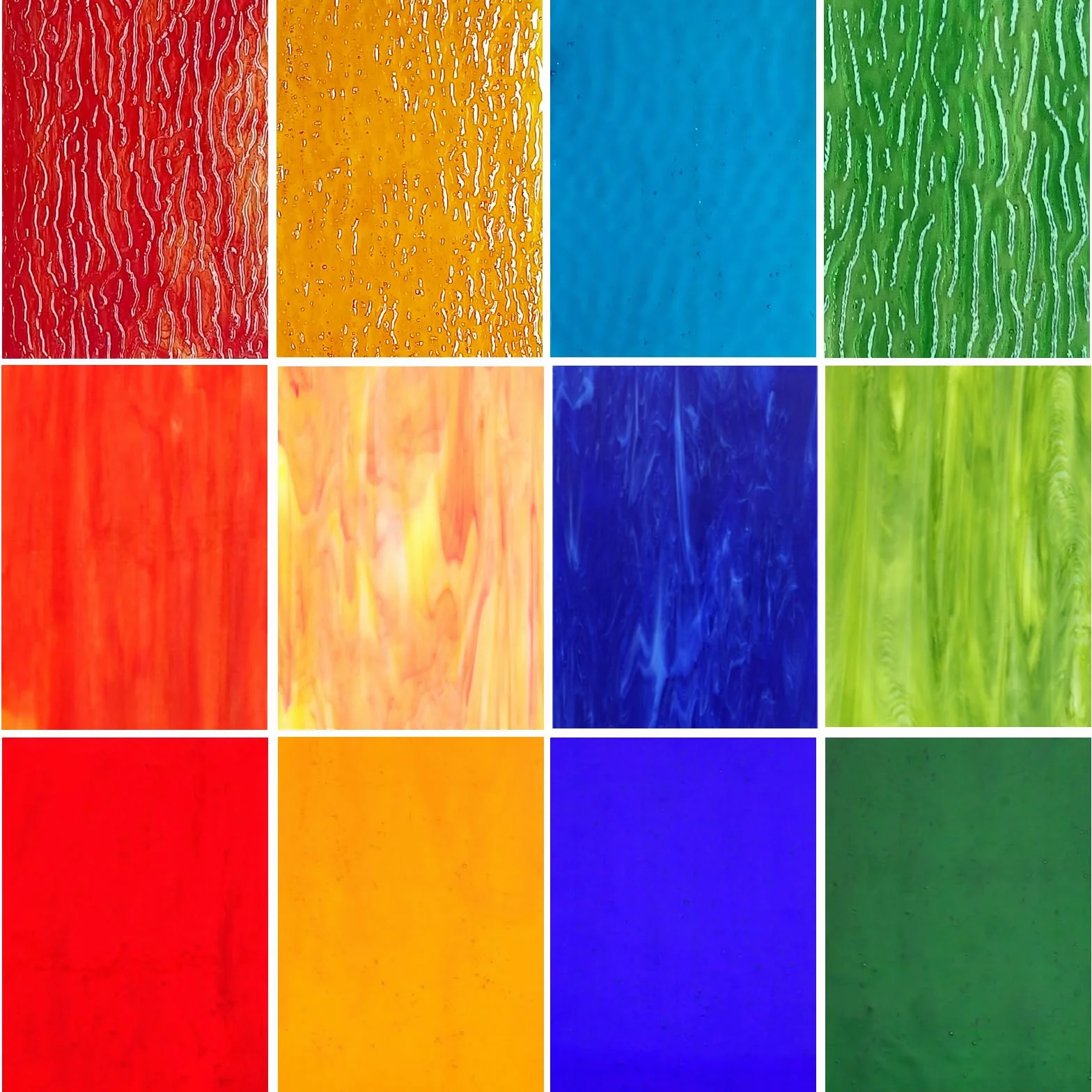 12 fogli di vetro colorato, 10,2 x 15,2 cm, forniture artistiche colorate fai da te per cattedrale, piastrelle di mosaico varietà, progetti di creazione di mosiac per decorazioni fai da te per la casa