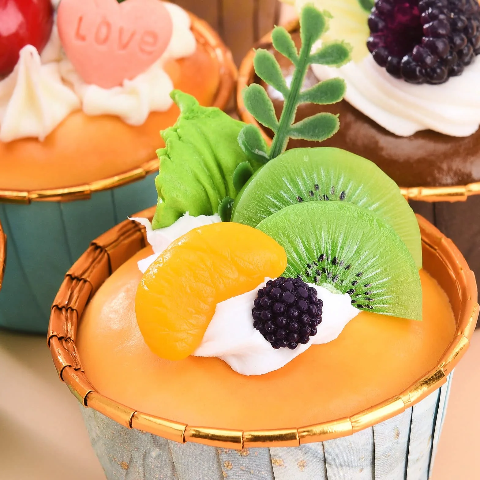 Cupcake Finti per Torta Artificiale, Decorazione Fotografia, Replica Finta (6)