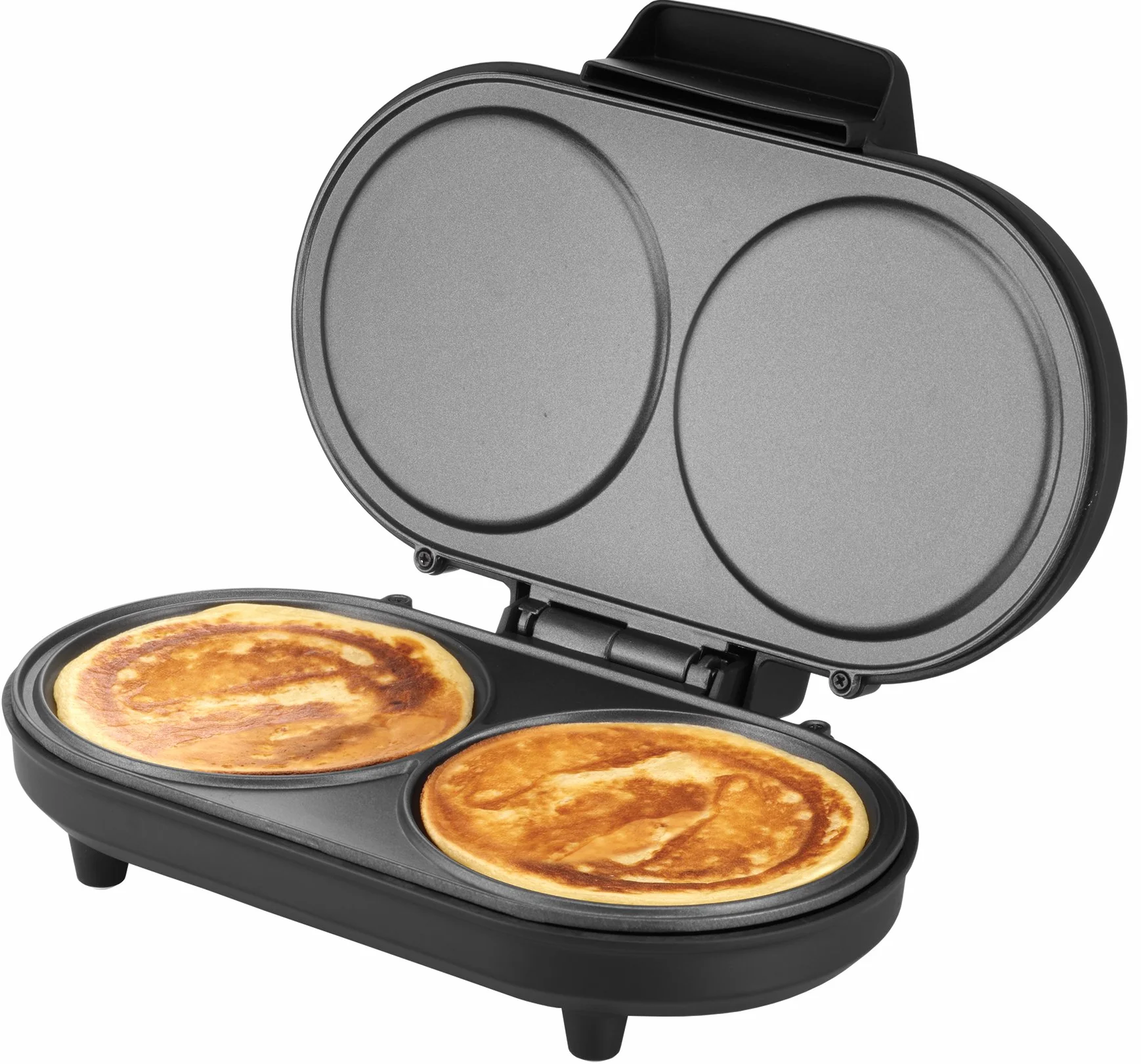 Unold Maker doppio per pancake americano 1000 Watt acciaio inox nero antiaderente