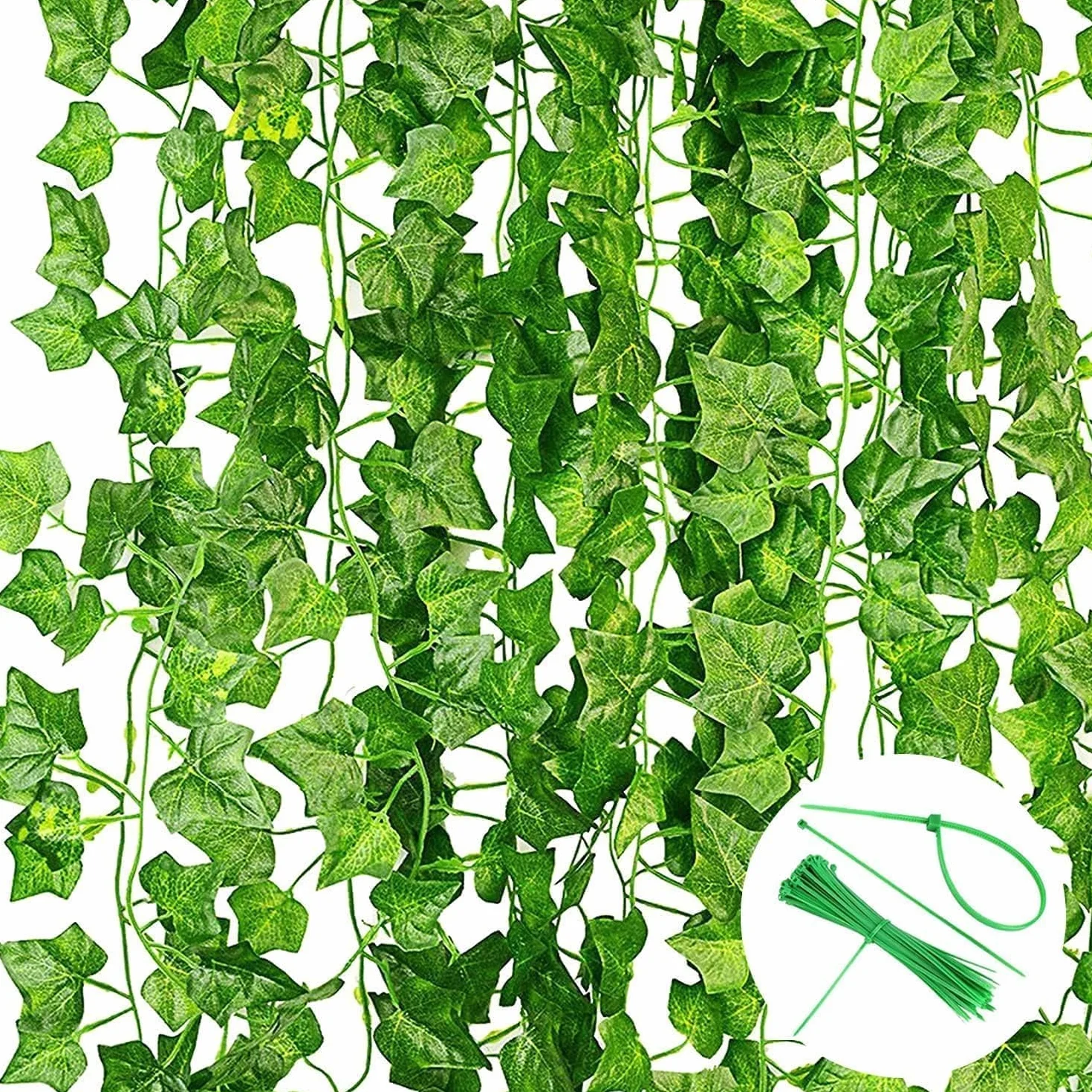 Noa Home Deco 24 Pezzi Piante Finta Edera 2.2M da Esterno Balcone Casa Giardino
