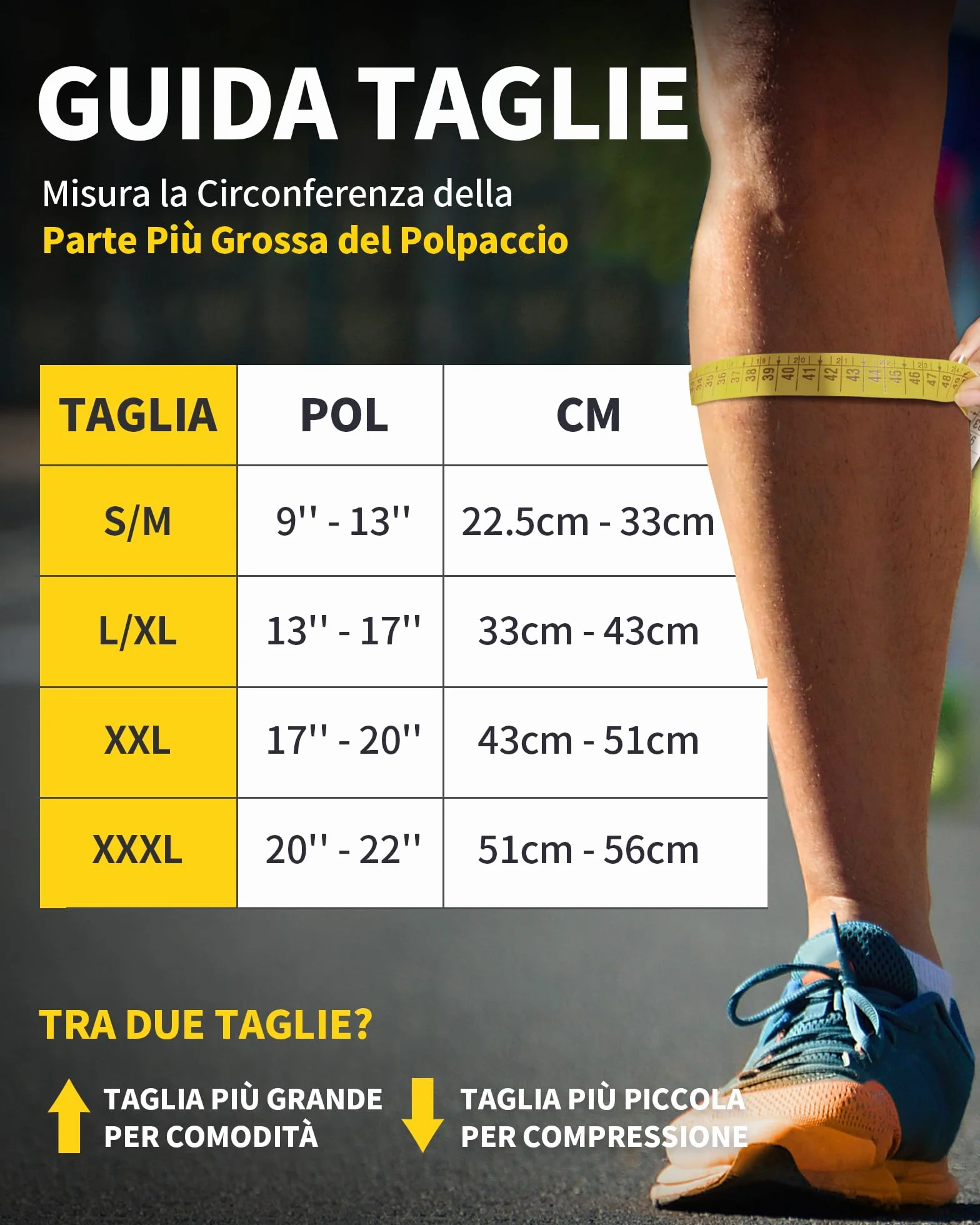 CAMBIVO Calze Compressione Uomo Donna Gambaletti Polpaccio Corsa Fitness Sport
