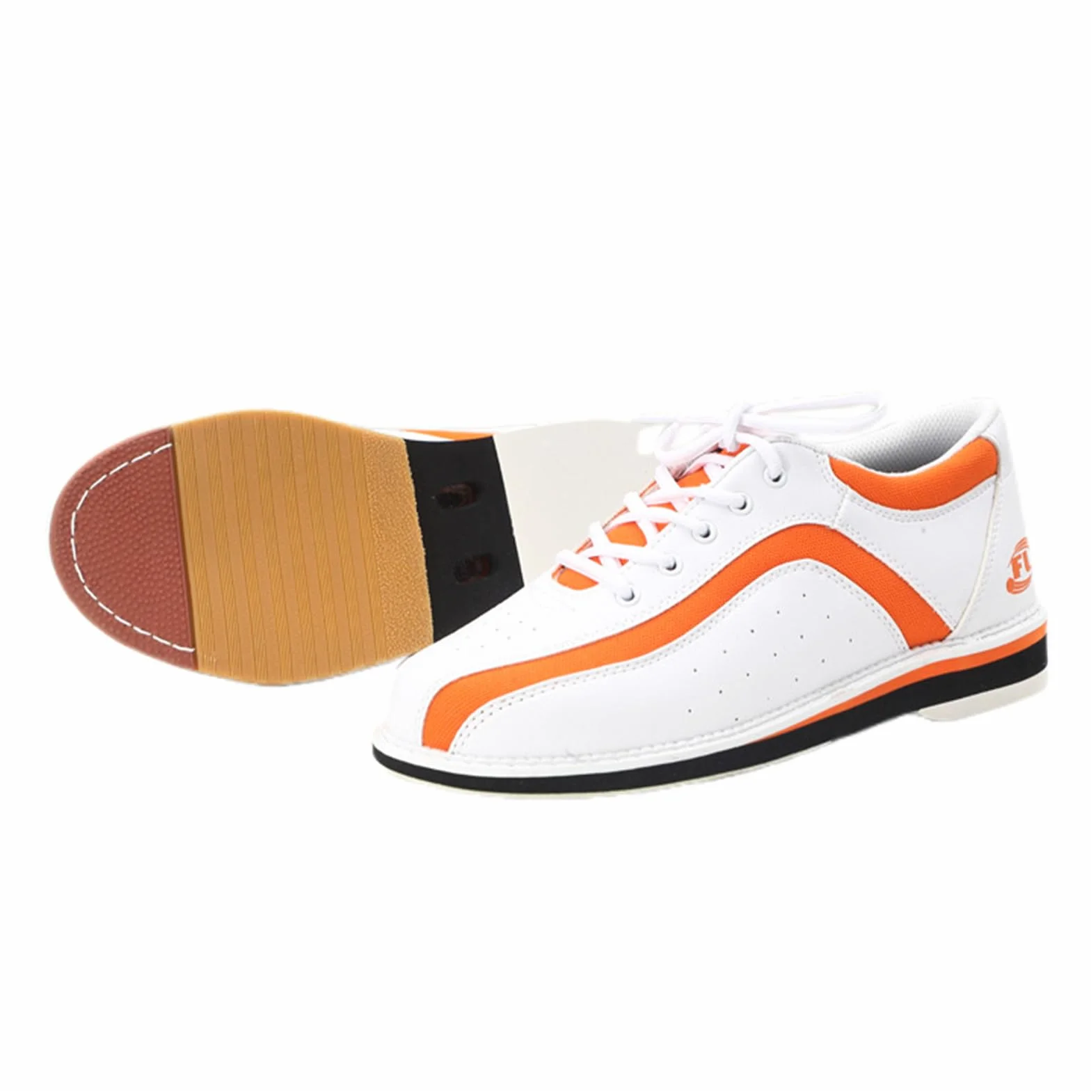 Scarpe da Bowling Unisex Basse con Lacci e Suola Scorrevole per Allenamento Indoor