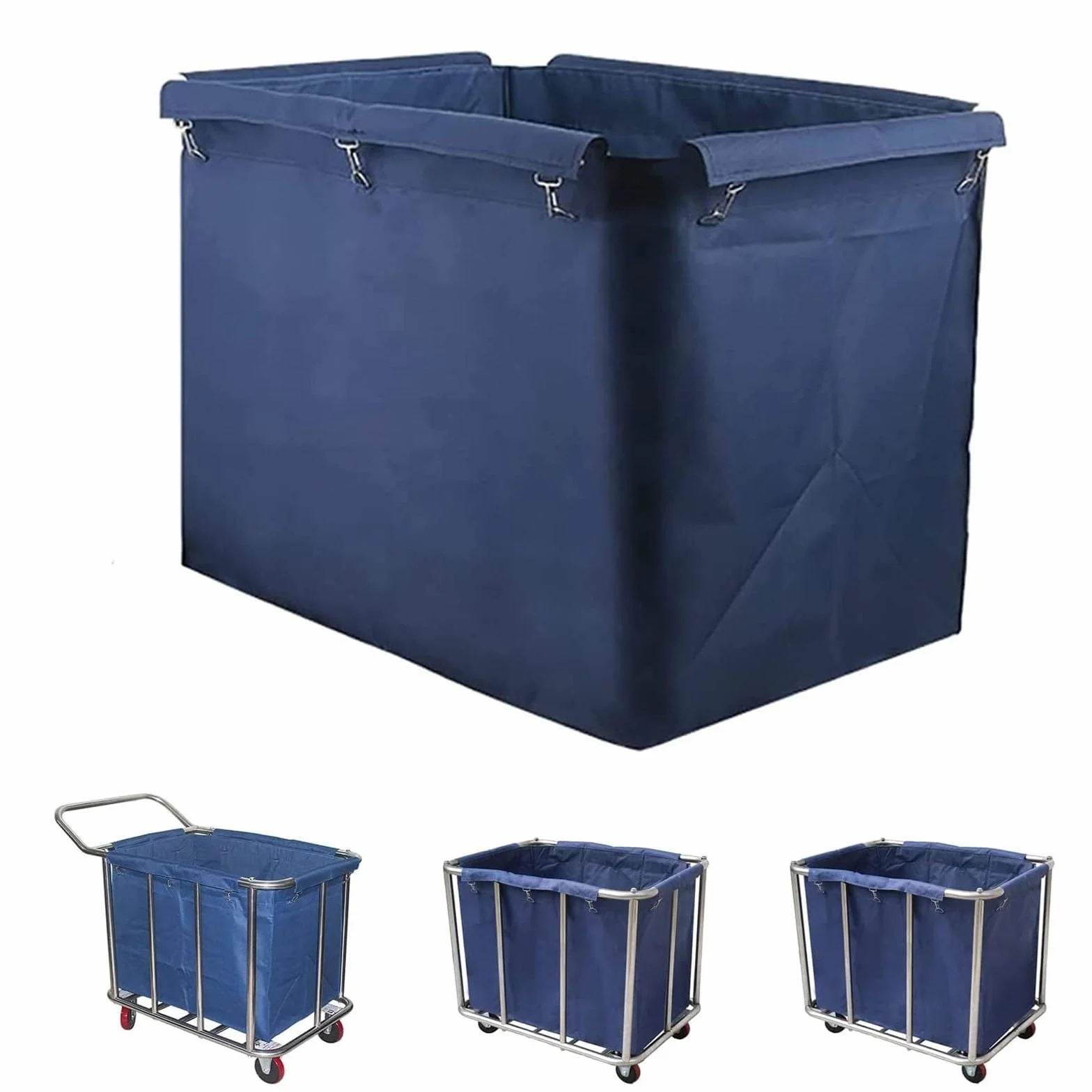 Oxford Borsa di ricambio per carrello portabiancheria 400 l impermeabile staccabile rettangolare