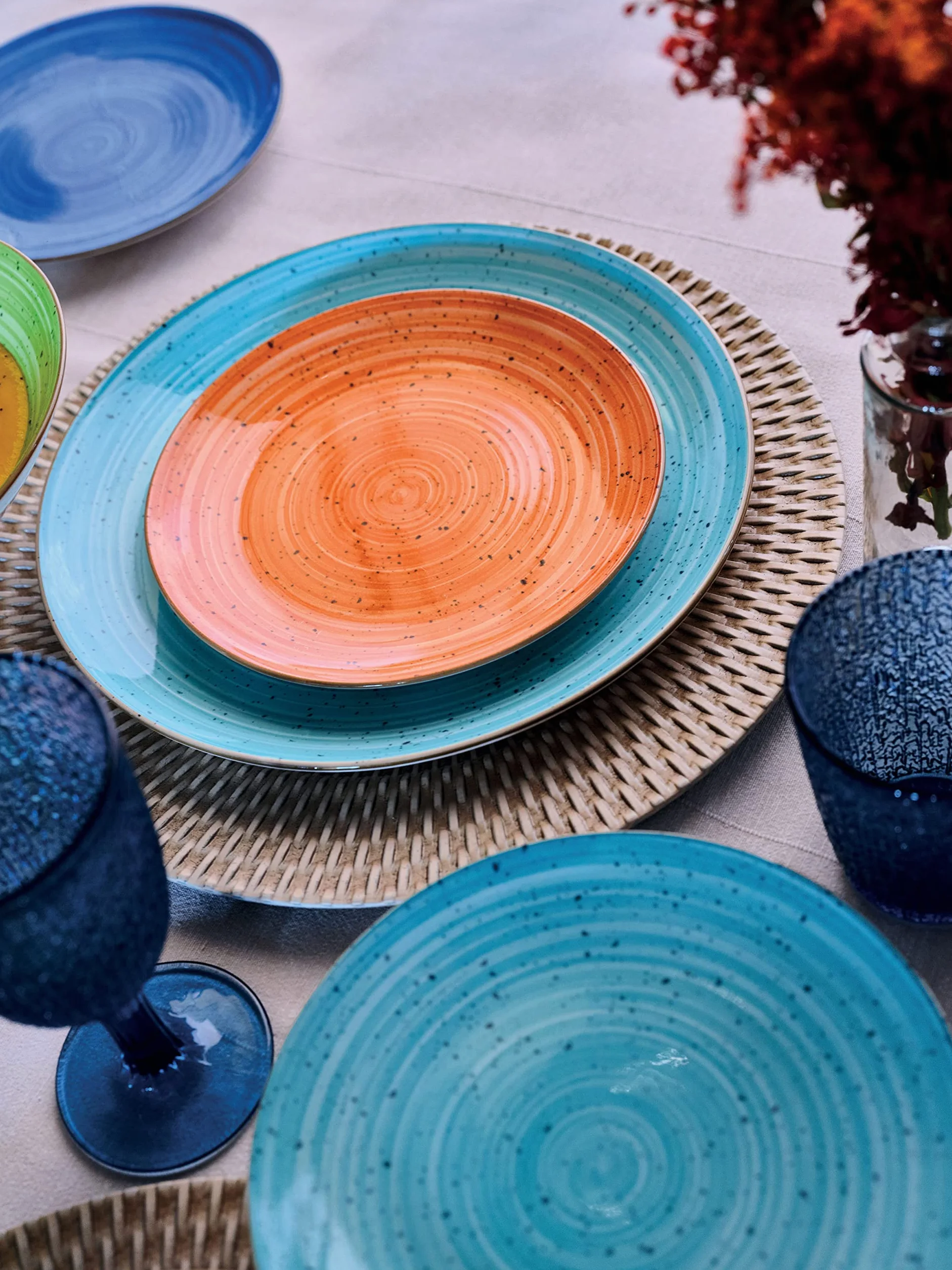 Tognana Kaleido, Servizio Piatti per 6 persone, 18 Pezzi, Porcellana, Multicolore