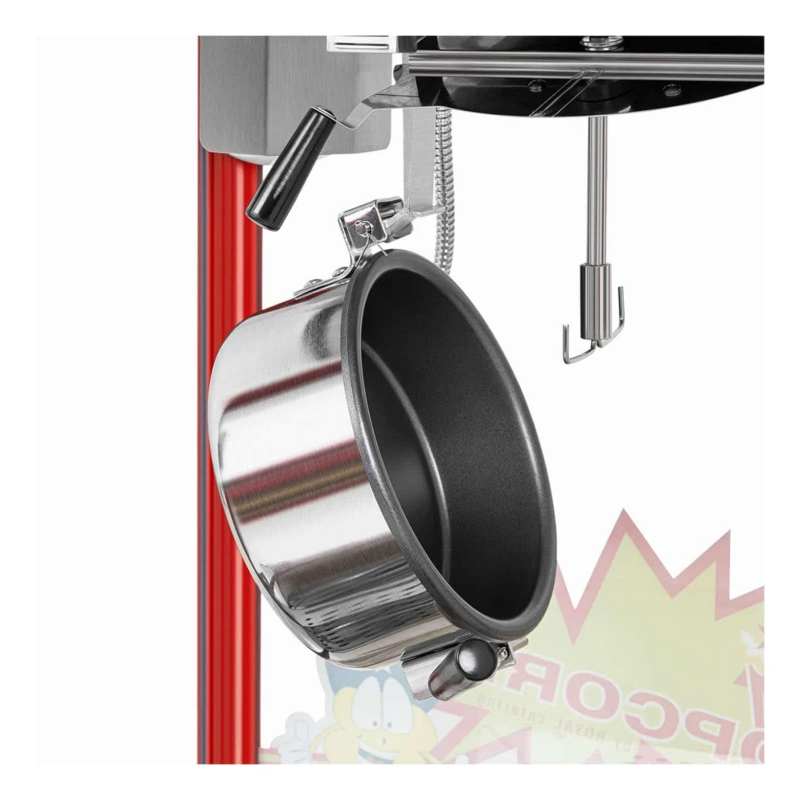Royal Catering - Macchina per popcorn - 1500 W - 5 kg/h