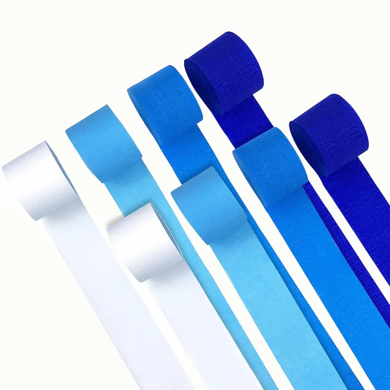 Carta Crespa BluNastro 4 Colori Stella Filante 4,5 cm x 25 m Decorazione Matrimonio Compleanno Natale
