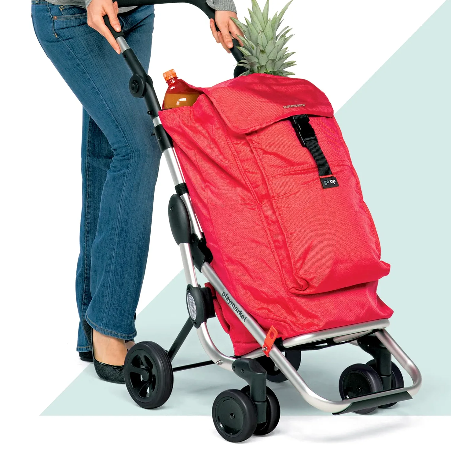 Foppapedretti Carrello Go Up Portaspesa Red